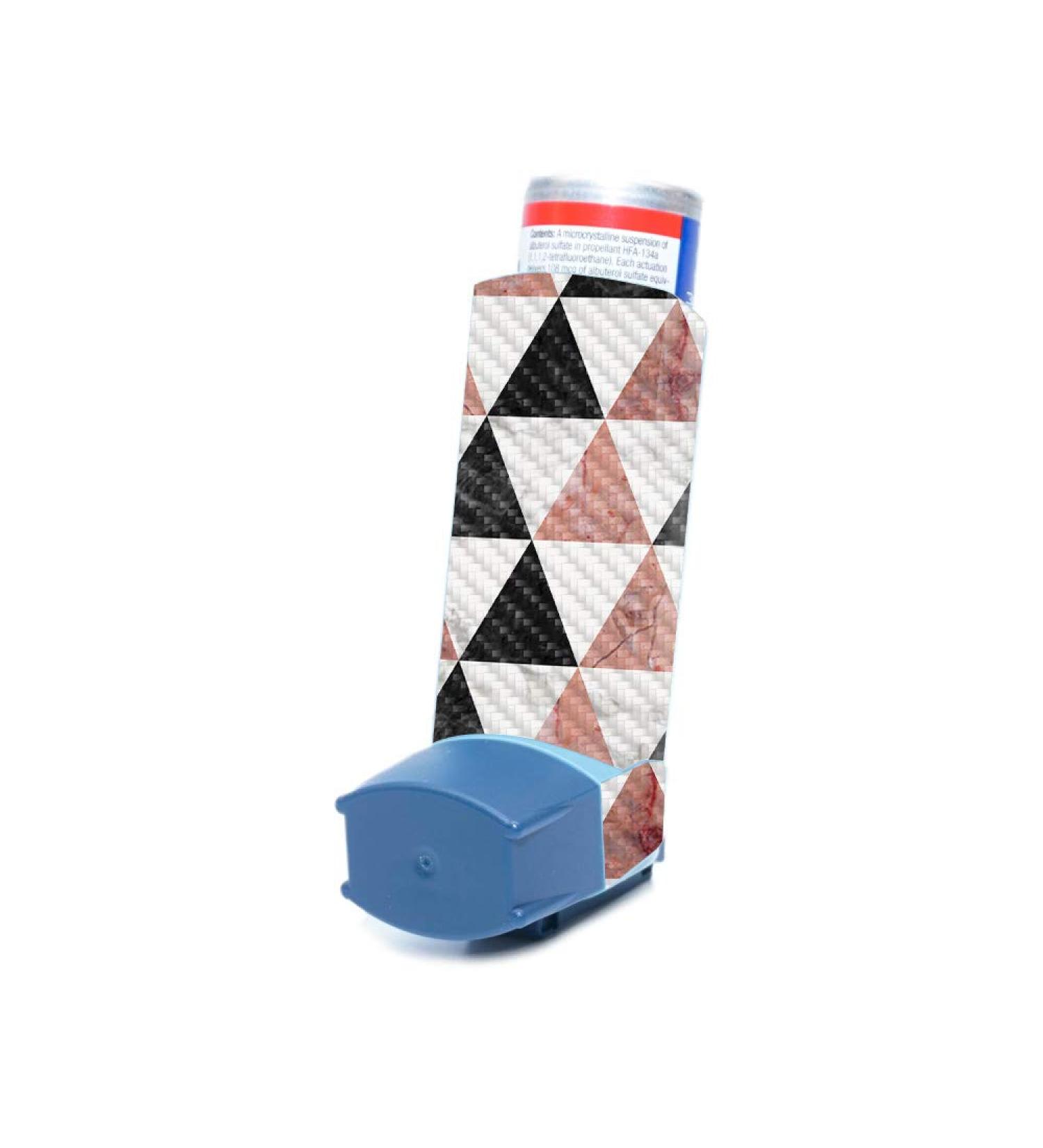 MightySkins Carbon Fiber Skin for Ventolin HFA Asthma Inhaler - Marble Pyramids | Durable Textured Finish | Easy to Apply, Remove & Change Styles | Made in USA - Buy Online on GoSupps.com