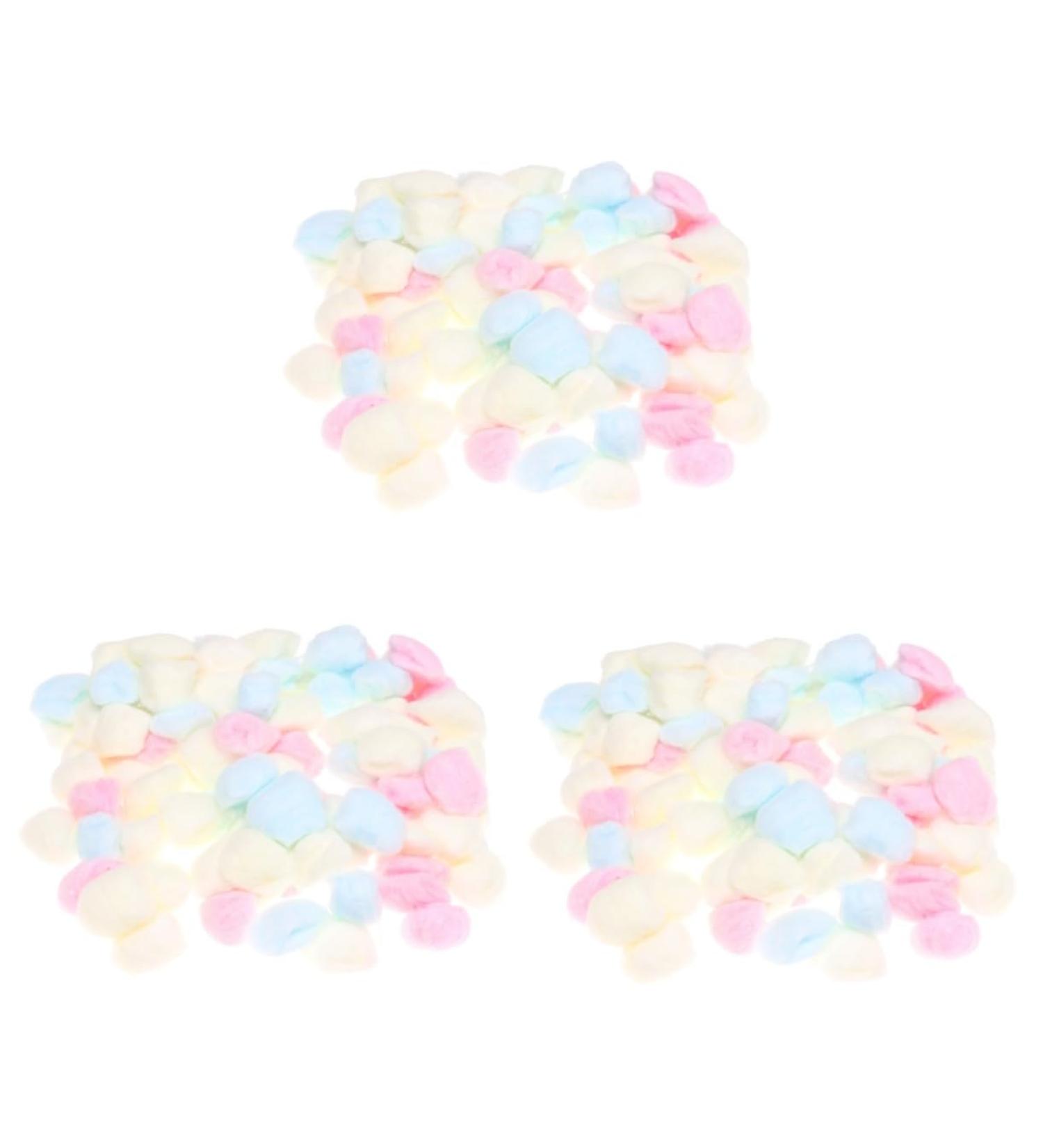 Buy NOLITOY 3pcs Makeup Cotton Balls & Nail Polish Remover - Skin Cleansing Cloths for Manicure & Nail Art - Mini Nail Polishing Pads (2x2cm) - International Shipping Available - Buy Online on GoSupps.com