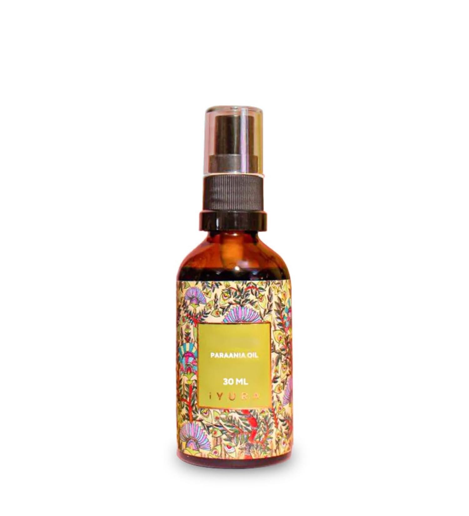 Paraania Huile clarifiante pour le visage pour une peau plus claire curcuma margousier corce de dita apaisante non grasse