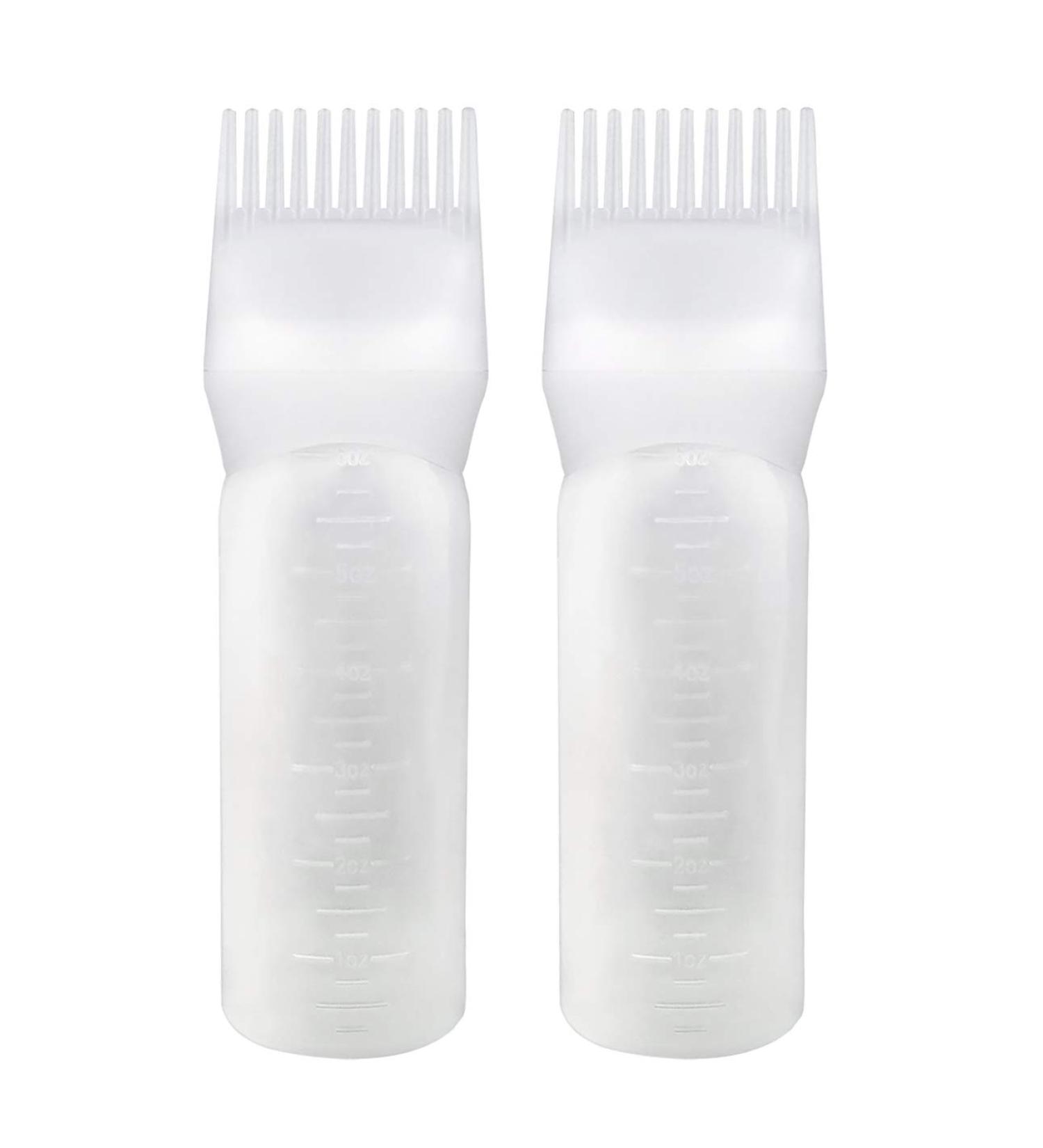 Yebeauty Root Comb Applicator Bottle 6oz (2 Pack) - Hair Dye Brush with Graduated Scale - Buy Online on GoSupps.com