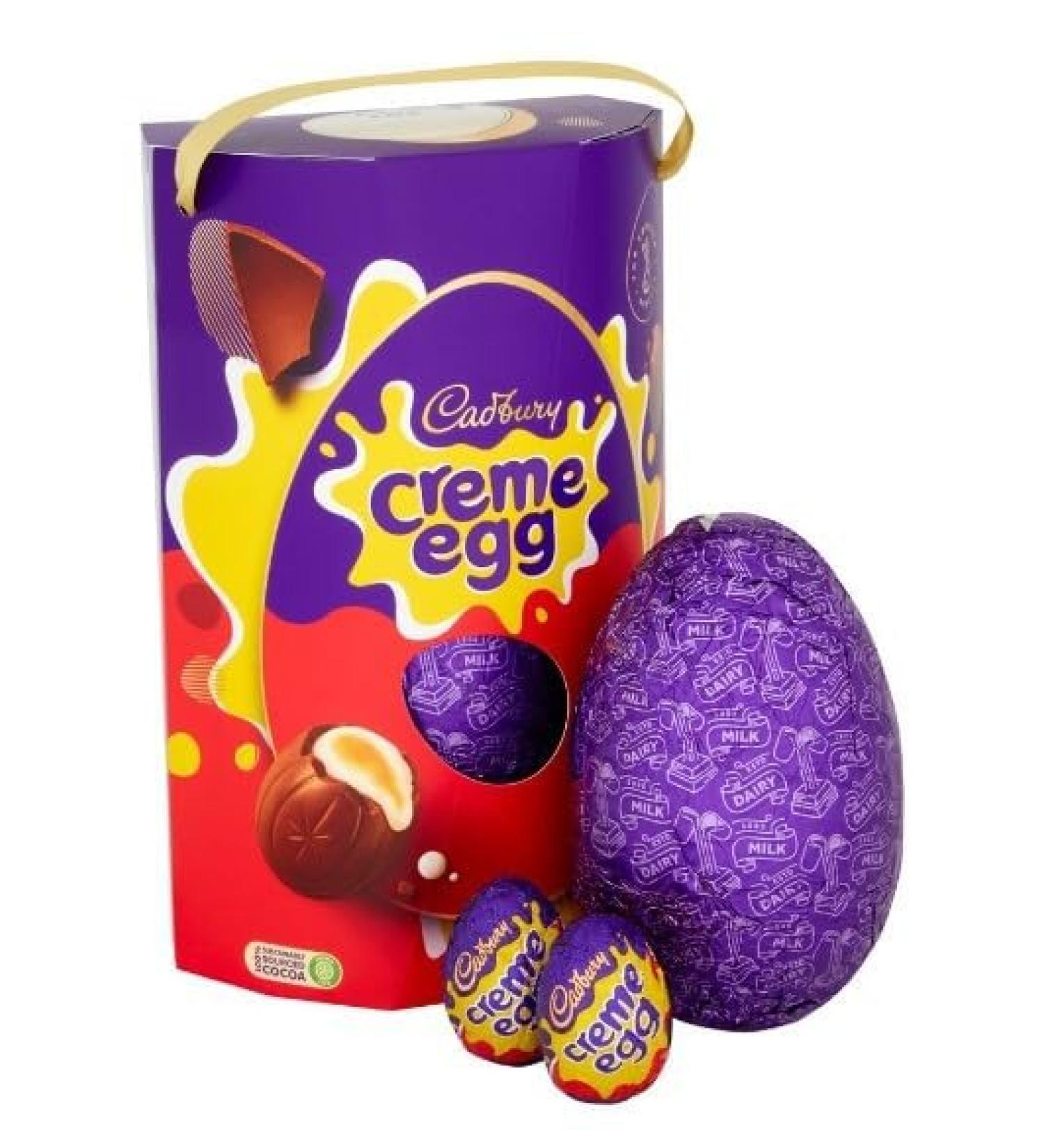 Dairy Milk Creme Egg Easter Egg 235G Delicious Tasty And Twisty Treat Gift Hamper For Birthday Christmas