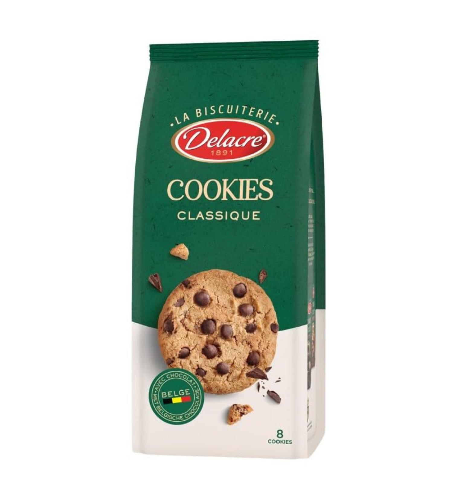 G n rique DELACRE - Delacre Chocolate Chip Cookies 186g - Pack of 4 - Sold in Packs