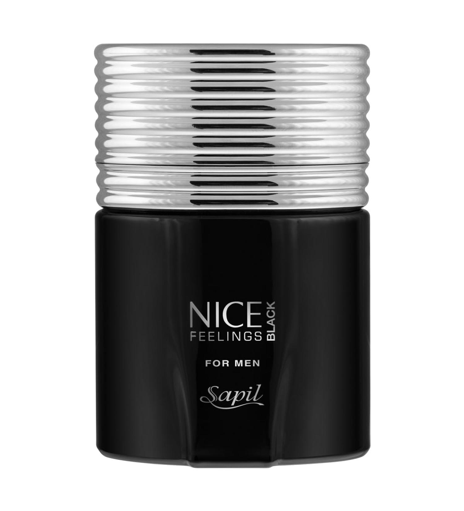 Sapil Nice Feelings Black Perfume for Men - Long-lasting Dubai Cologne Aromatic Fougere Fragrance 2.5 Oz (75 ml) - Arabic Cologne for Daily Use - Buy Online on GoSupps.com