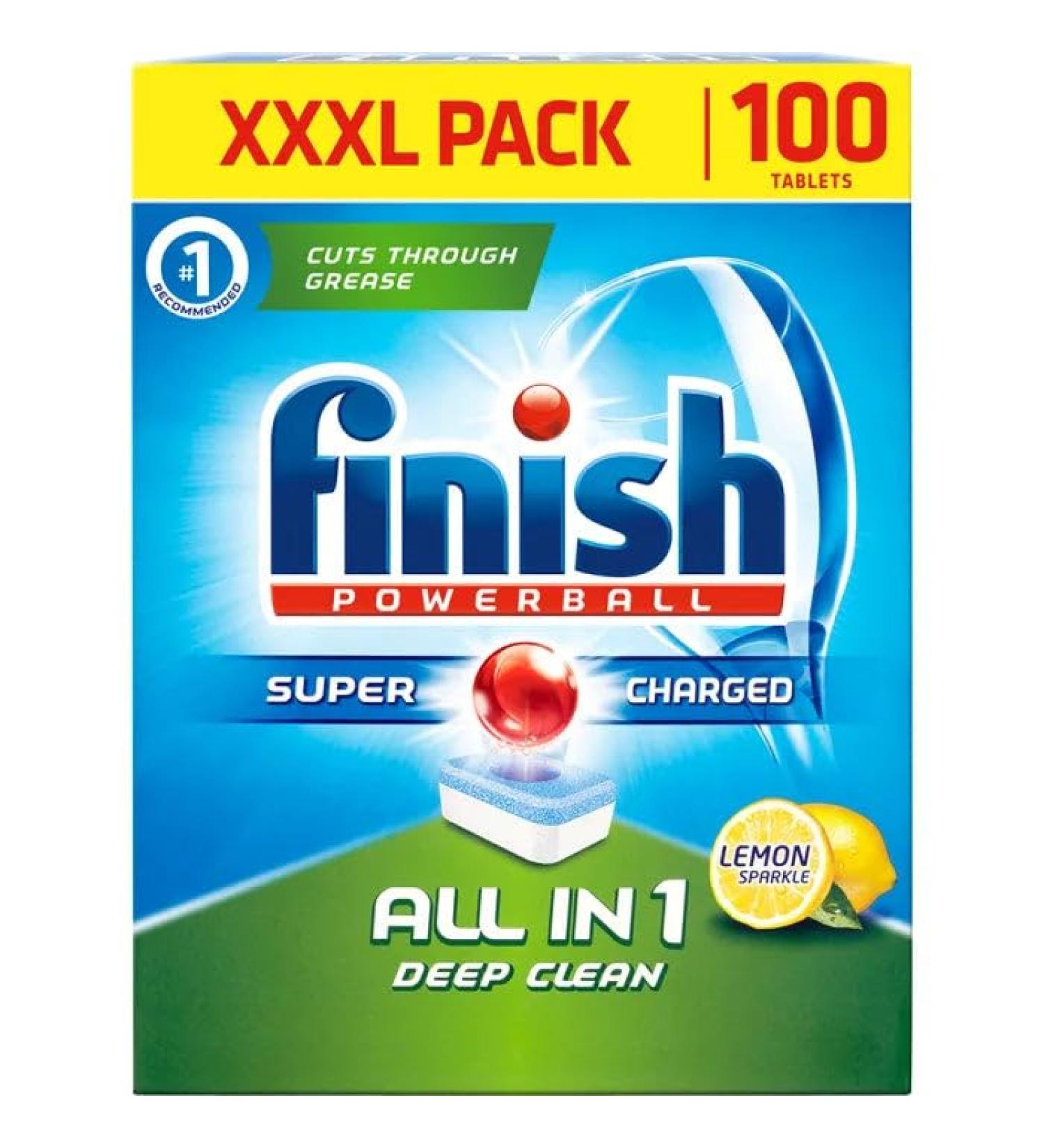 SKFinish All-In-One Lemon Dishwasher Tablets-1x100's