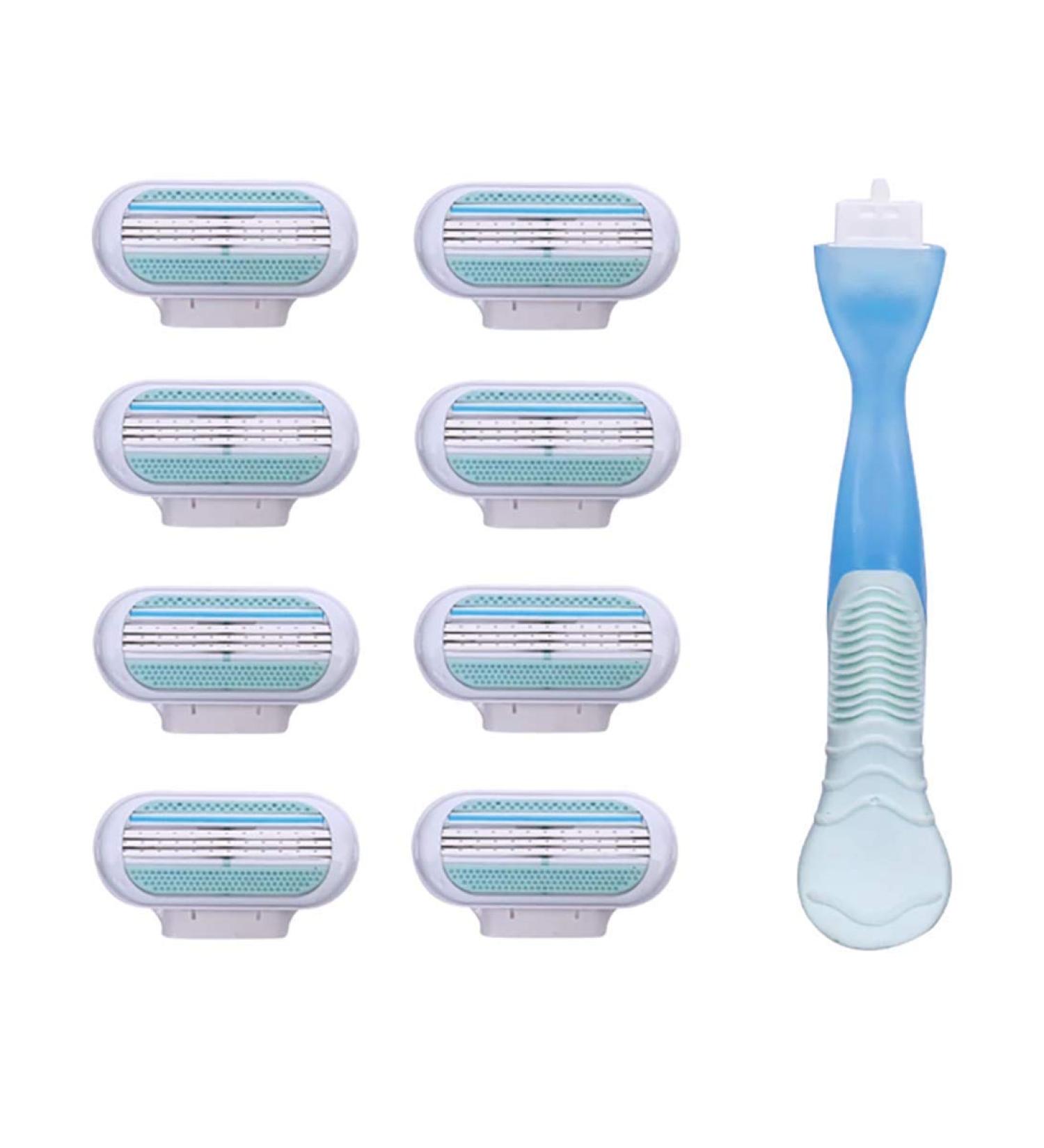 Softy Razor Blade Female 3 Layer (8 Blades) with Handle Suitable for Venus 3 Gillette - Buy Online on GoSupps.com