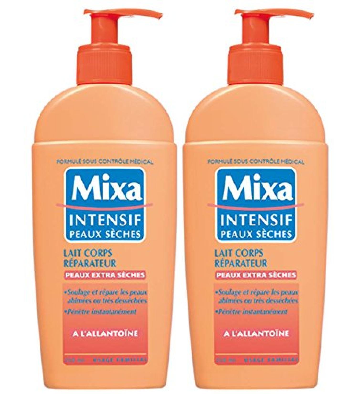 Mixa Body Intensive Skin Care Milk for Dry Skin 250 ml 2 pieces