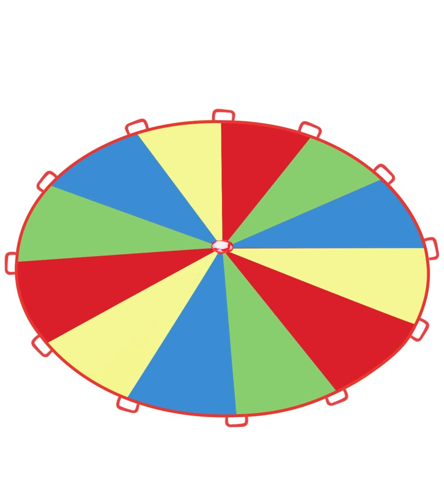 Jakyitvi Parachute Kids Play 12 Feet - Fun Game for 8-12 Kids | 12 Handles Included | Ideal for Kids Party - Buy Online on GoSupps.com