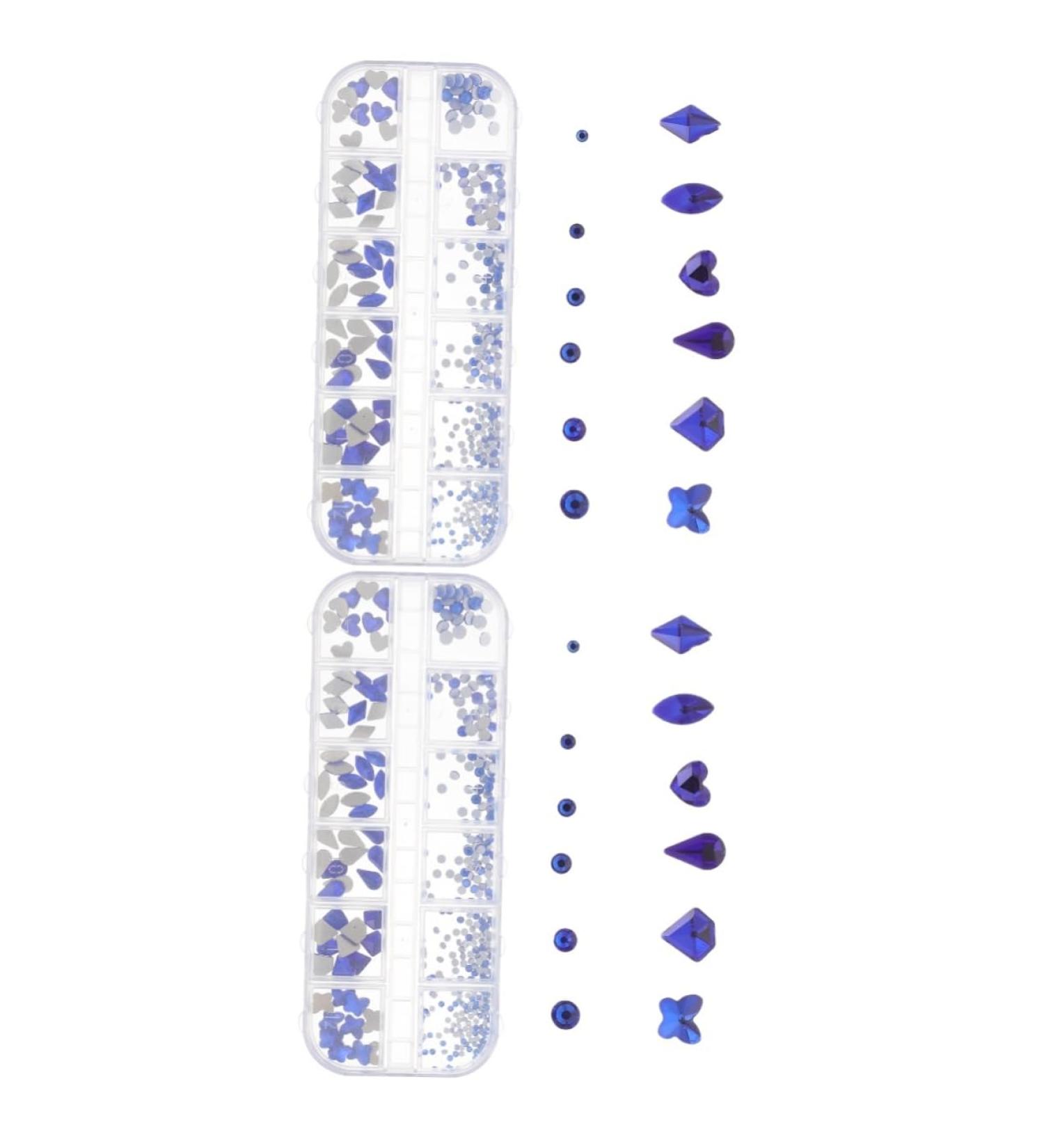 FRCOLOR 2 Boxes Nail Art Accessories Nail Tech Accessories Metal Nail Accessories Nail Art Gemstones Nail Jewel Gemstones for Nails Nail Art Sequins Nail Stones Resin Assorted Rhinestones - Buy Online on GoSupps.com