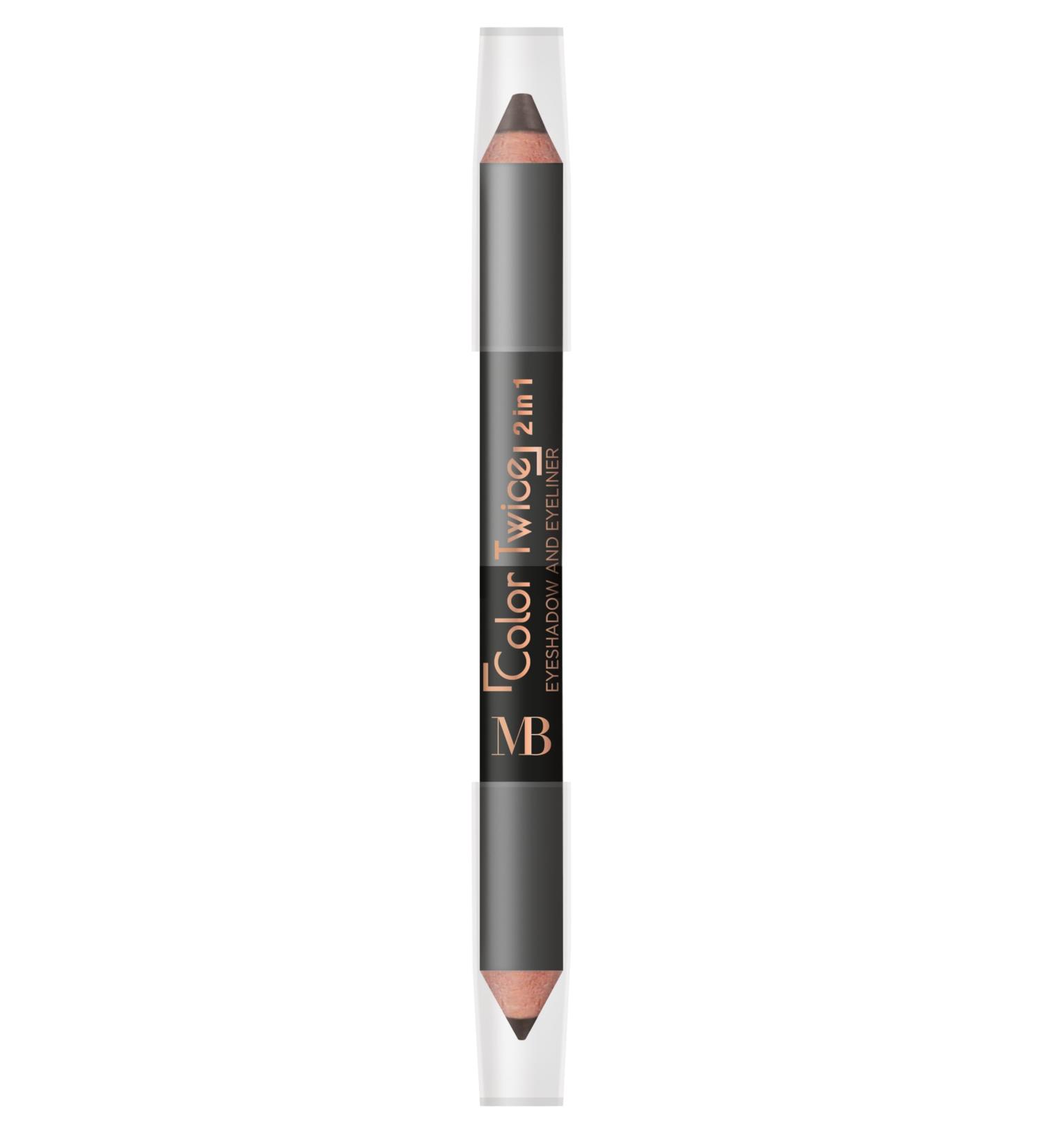 MB Milano - Double Ended Eye Pencil - Ideal for Smoky Eyes - BLACK - Easy to Work With - Made in Italy