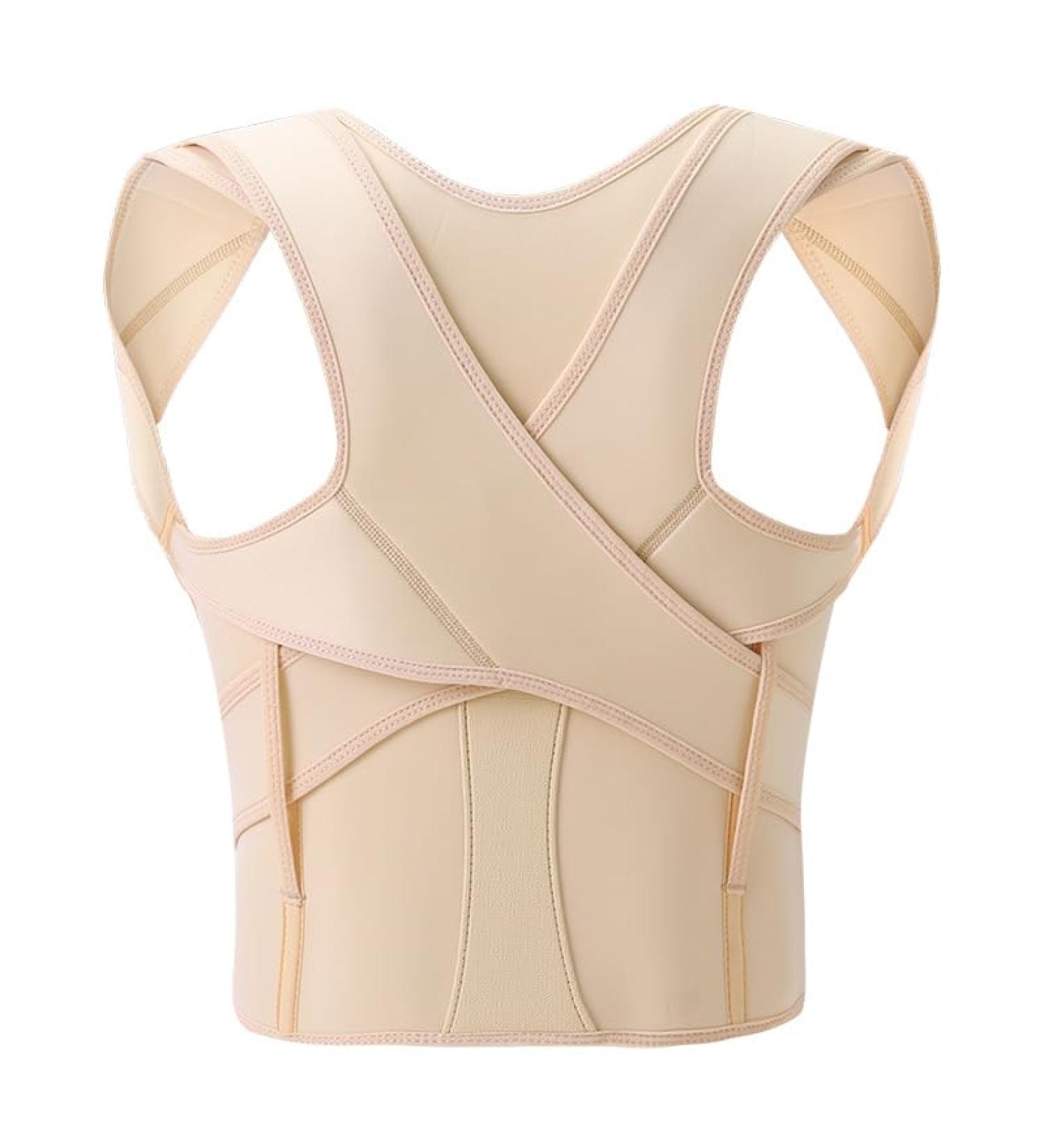 Posture Corrector for Men and Women Back Support Posture Corrector for Pain Relief Medium White - Buy Online on GoSupps.com
