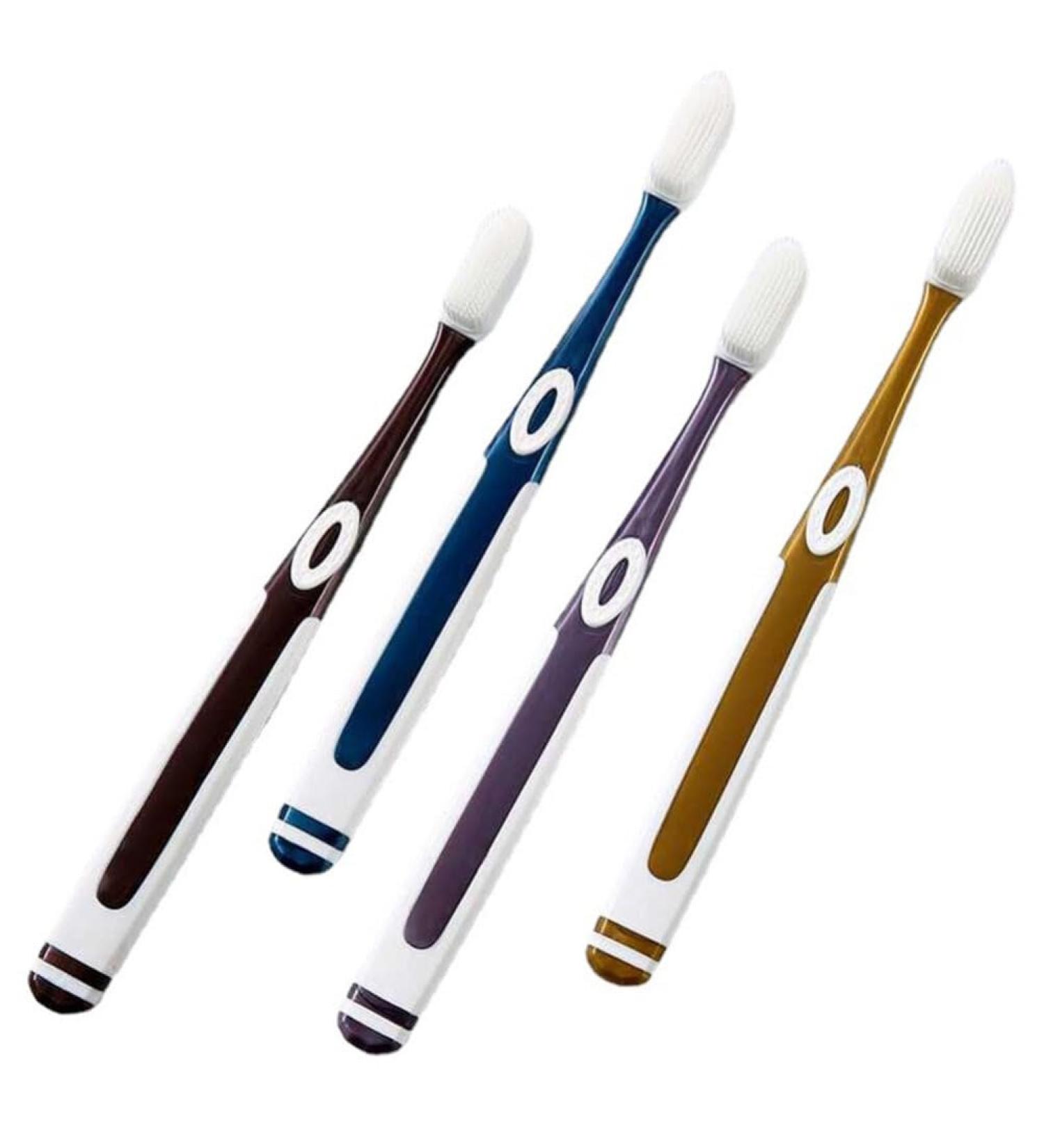 Artibetter 4-Piece Extra Soft Nano Toothbrush Set for Sensitive Gums | Silicone Toothbrushes for Adults - Buy Online on GoSupps.com