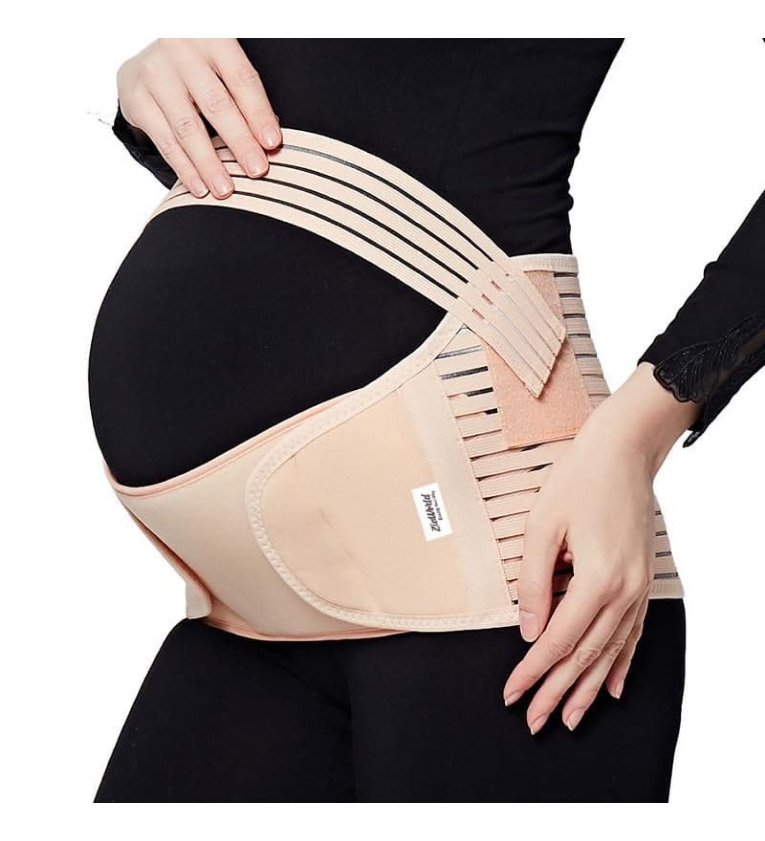 ZiaWorld Maternity Pregnancy Support Belt | Waist Brace for Back and Abdomen | Postpartum Belly Band for Women | Breathable and Comfortable | Beige (Size L) - Buy Online on GoSupps.com