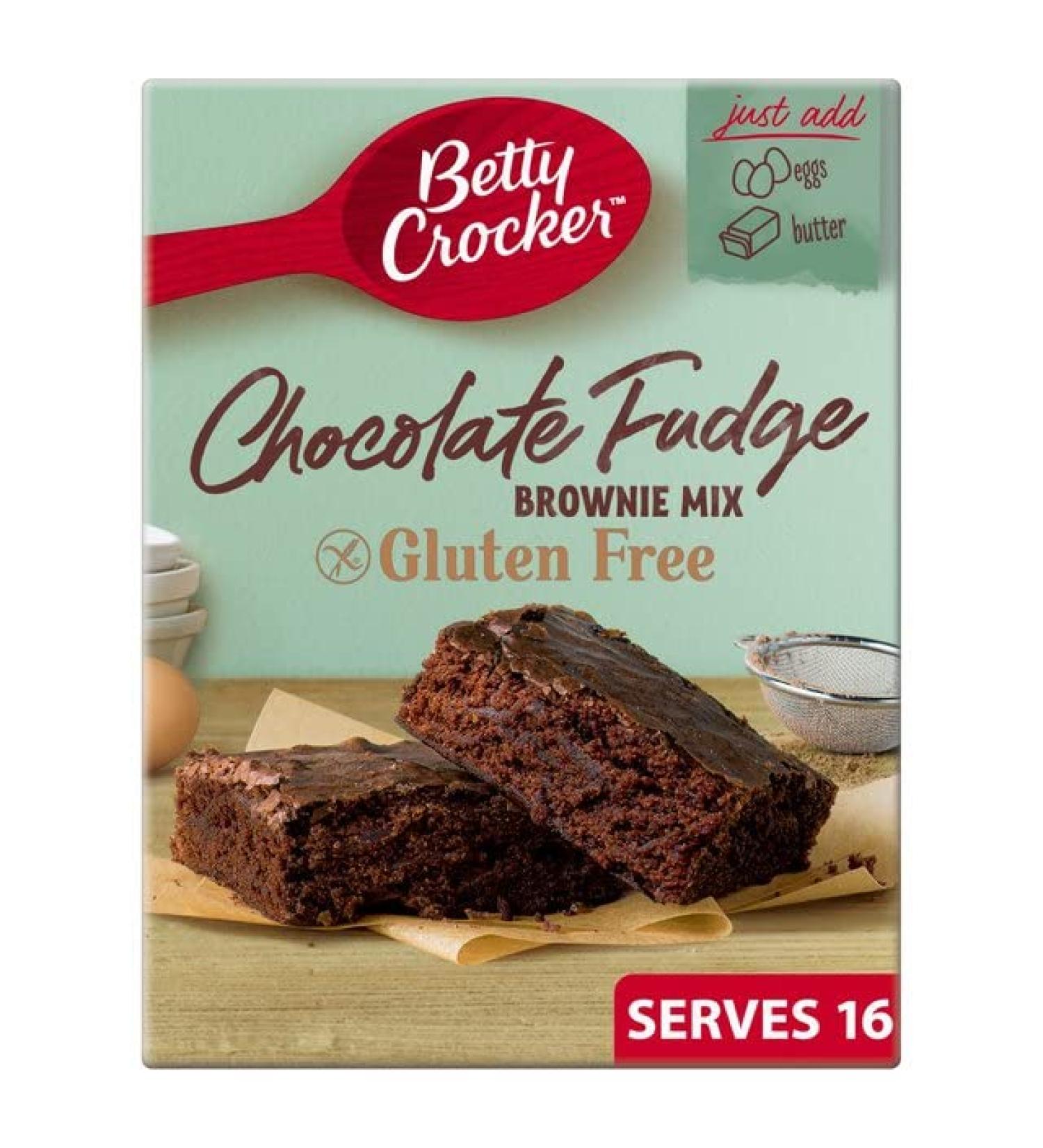 Betty Crocker | Gluten Free Chocolate Brownie Mix 415G | with milk and dark chocolate chips | No Artificial Flavours Colours or Preservatives - Buy Online on GoSupps.com