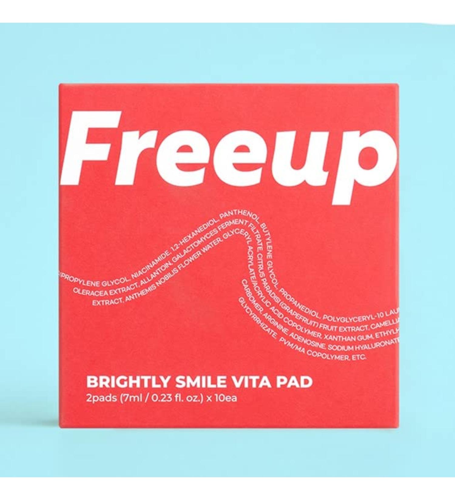 Brightly Smile Vita Vegan Pad - Vitamin C Skin Brightening & Hydration Kit | Firm Skin & Fine Lines Reduction (10ea/Pack - Buy Online on GoSupps.com