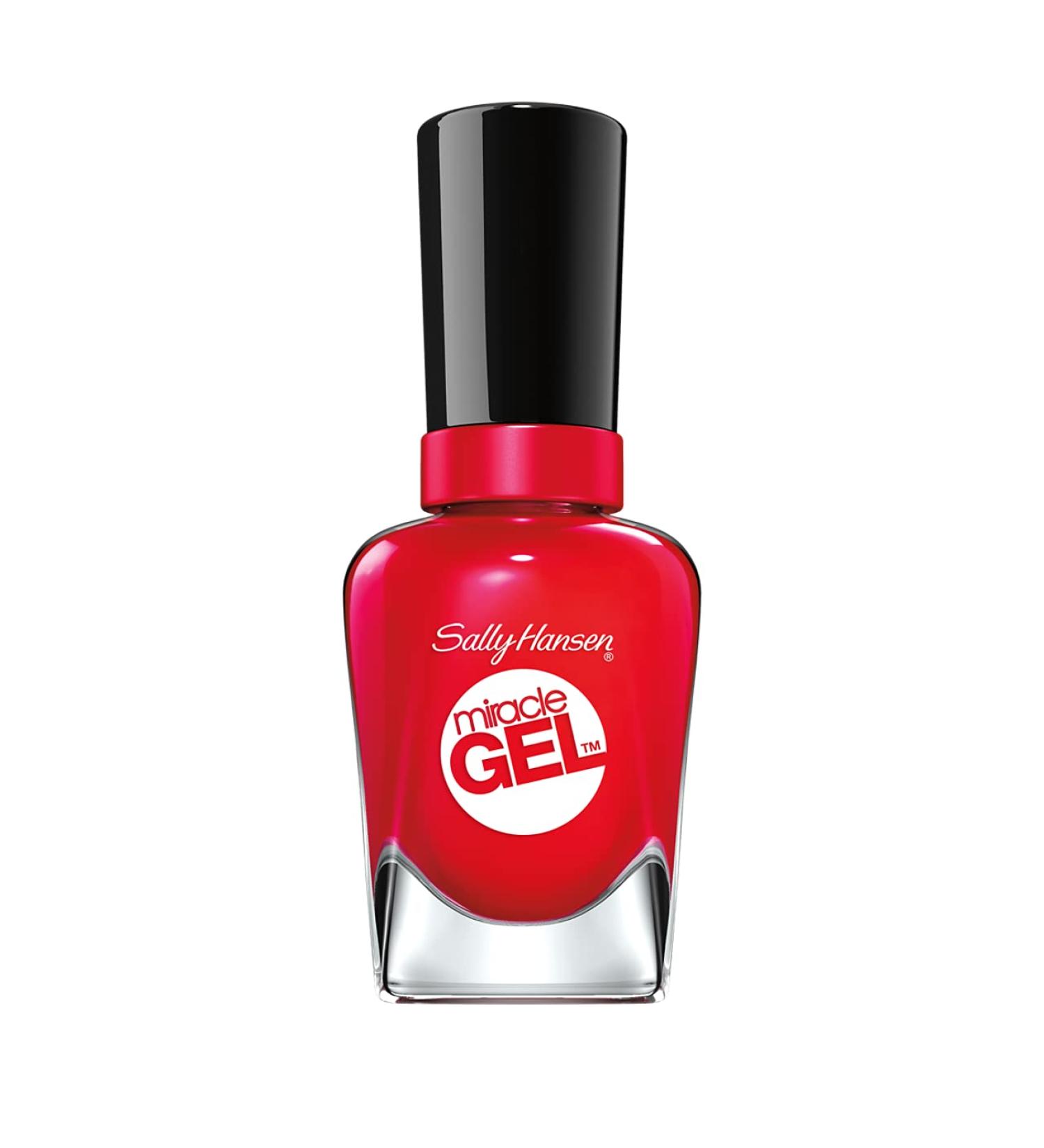 Sally Hansen Miracle Gel Nail Polish Limited Edition Duo Pack Top Coat and 47 Red Eye 14.7 ml - Buy Online on GoSupps.com