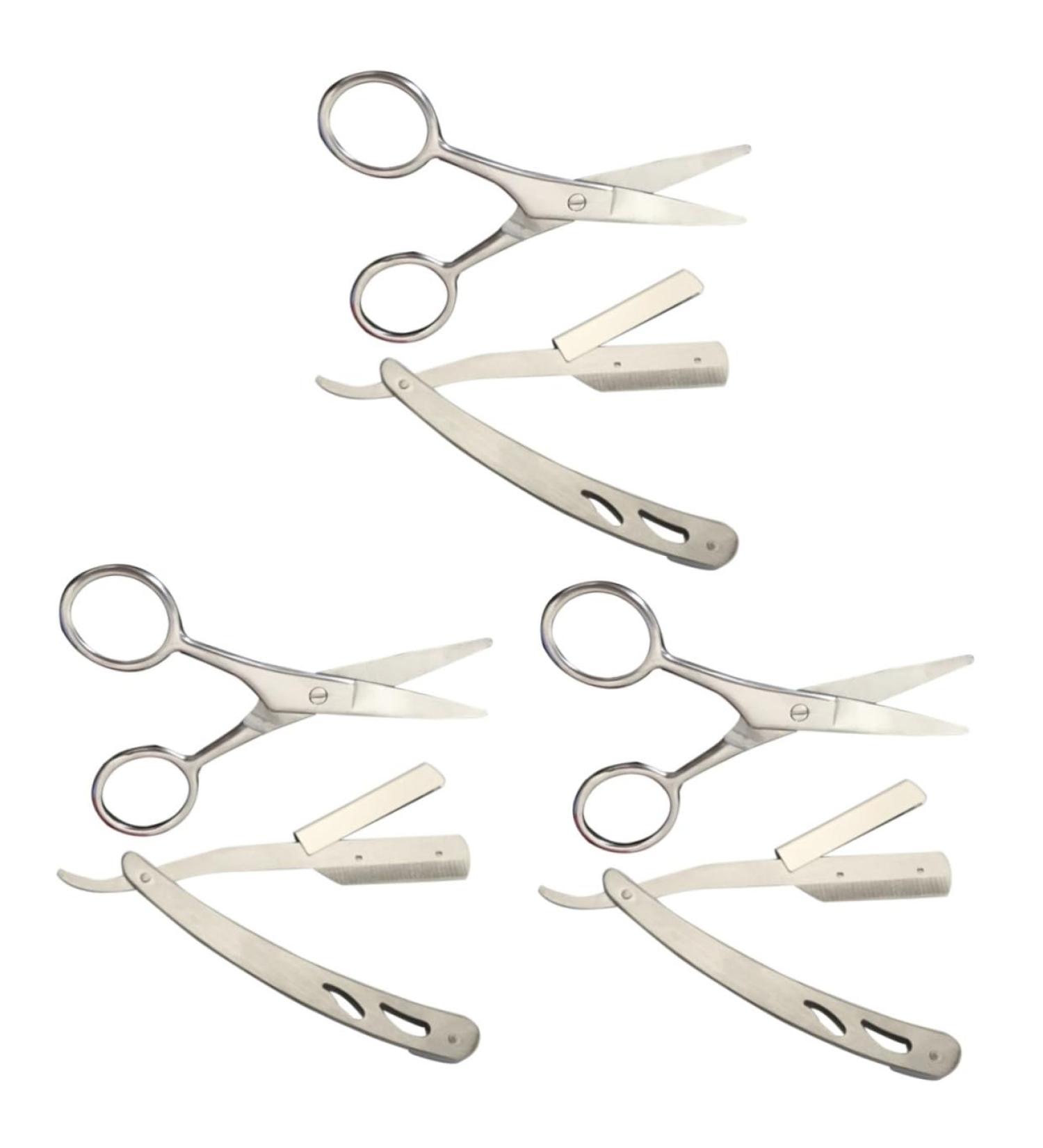 Beaupretty 6 StK Stainless Steel Hairdresser Razor - Professional Shaving Handbook & Precision Grooming Tool - Buy Online on GoSupps.com