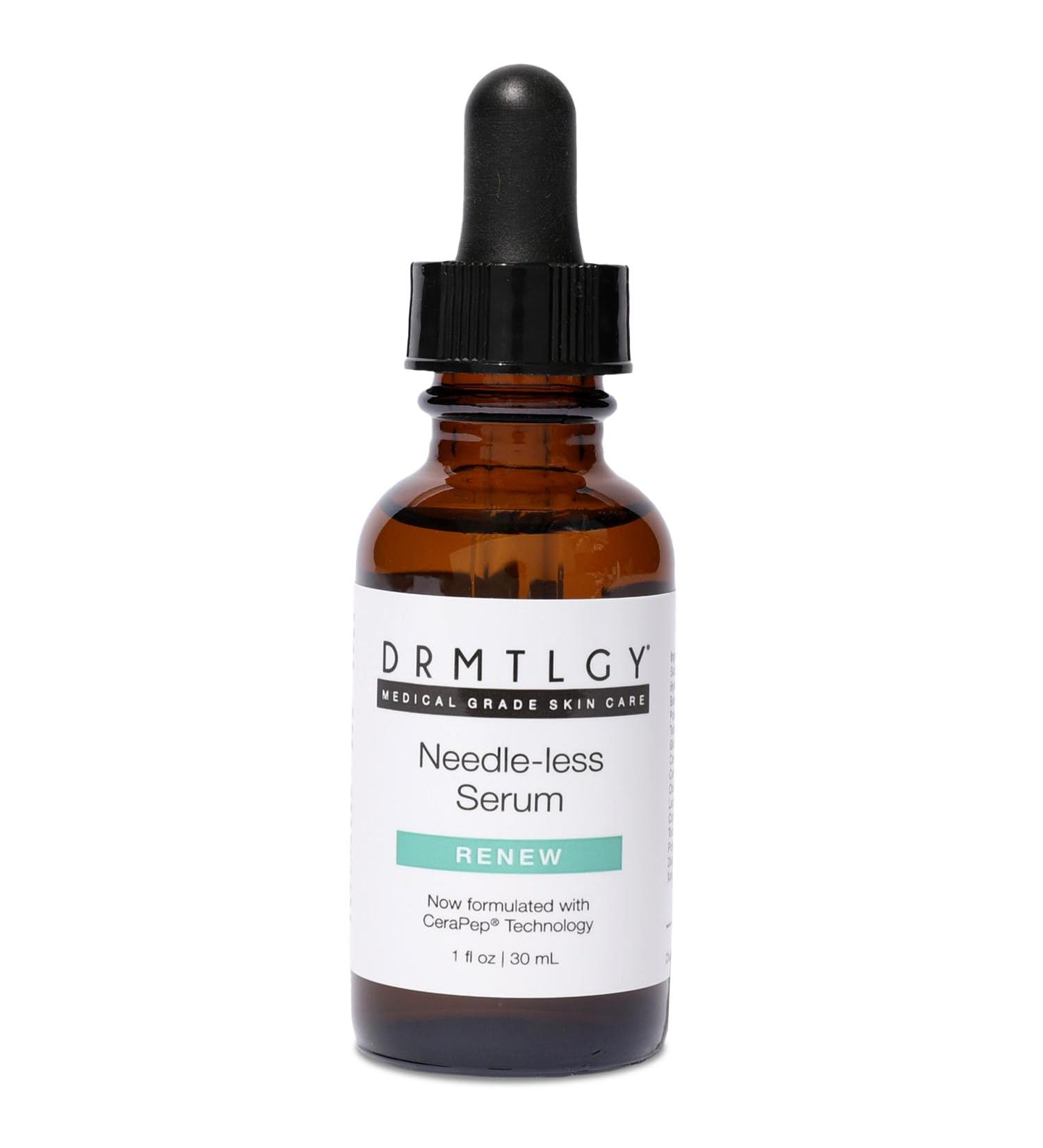 DRMTLGY Needle-less Serum - Anti-Aging Serum for Fine Lines & Wrinkles - Niacinamide with Potent Blend of Hyaluronic Acid Peptides & Ceramides 1 fl oz 1 Fl Oz (Pack of 1) - Buy Online on GoSupps.com