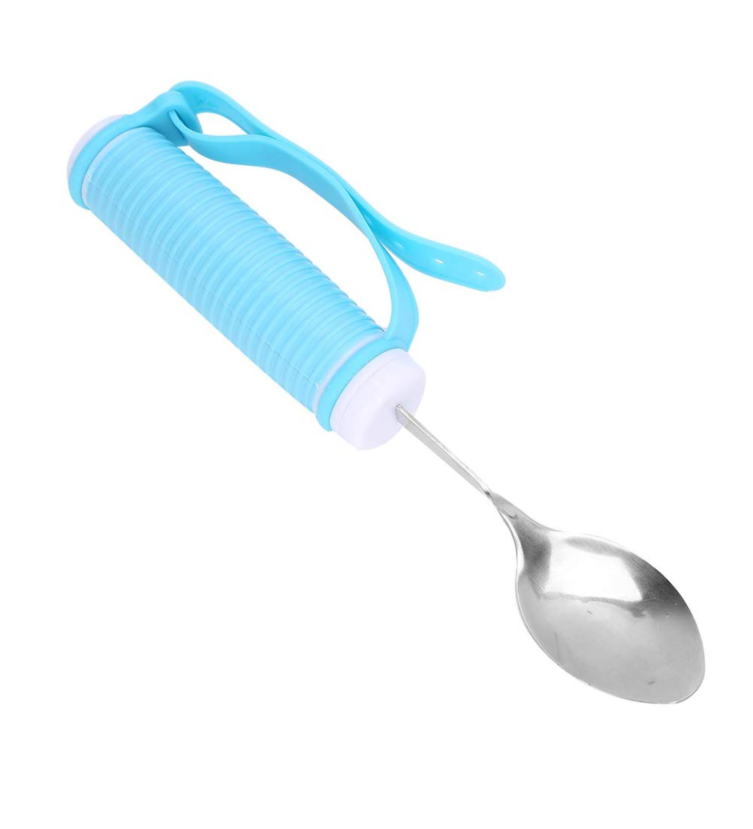 Wear-Resisting with Elastic Strap Dining Eating Aids Utensil Elderly Auxiliary Tableware for The Elderly Disabled Eating Aids Flexible Rotating - Buy Online on GoSupps.com