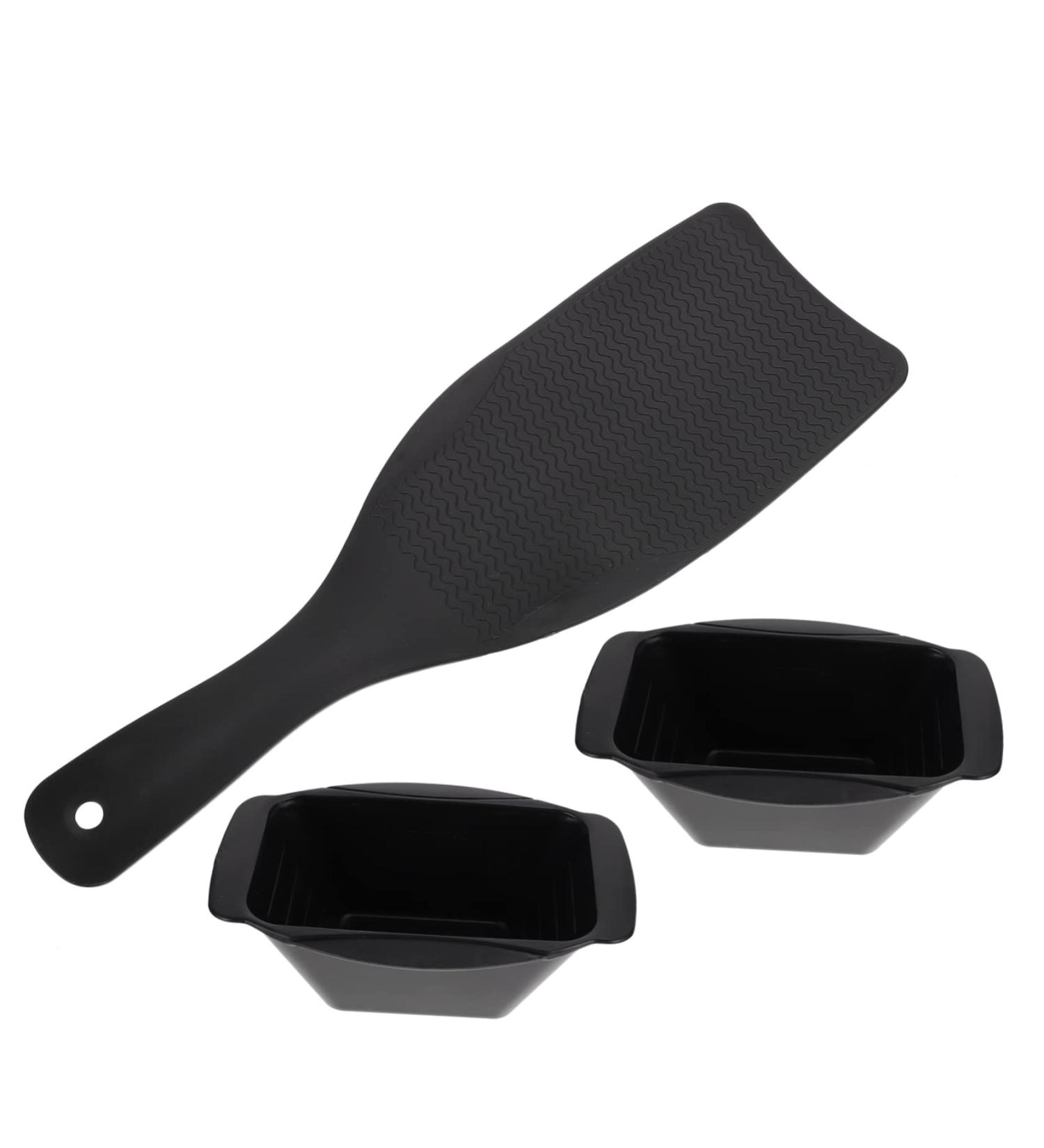 Beavorty 1 Set hair coloring tools balayage paddle hair dyeing bowl and brush hair color board salon hair dye coloring kit hair styling kit Hair Coloring Board to color hair plate abs 30X9.7X0.3CM Black - Buy Online on GoSupps.com
