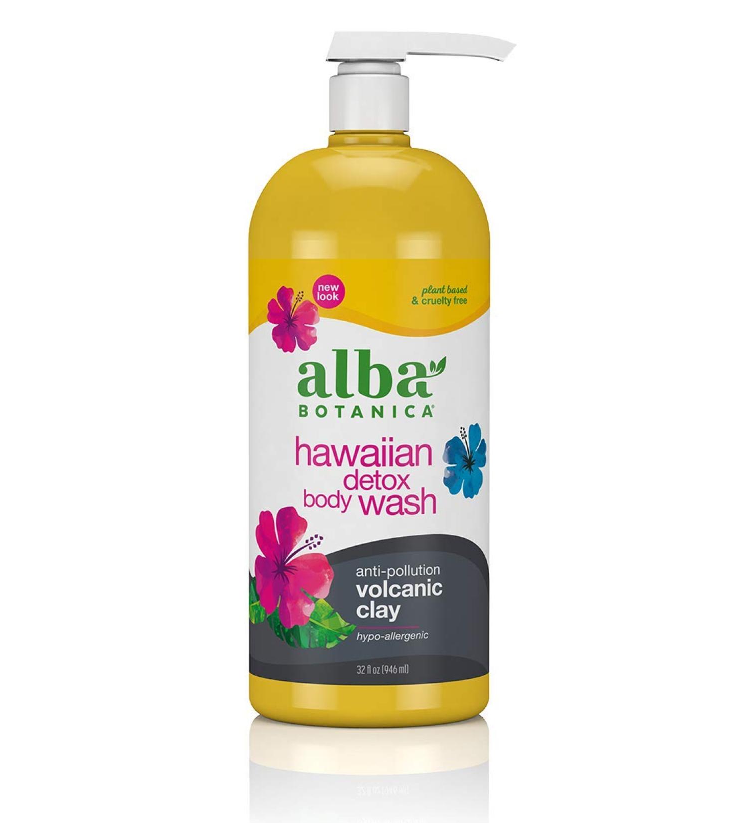 Alba Botanica Hawaiian Detox Body Wash - Anti-Pollution Volcanic Clay, 32 Oz - Buy Online on GoSupps.com