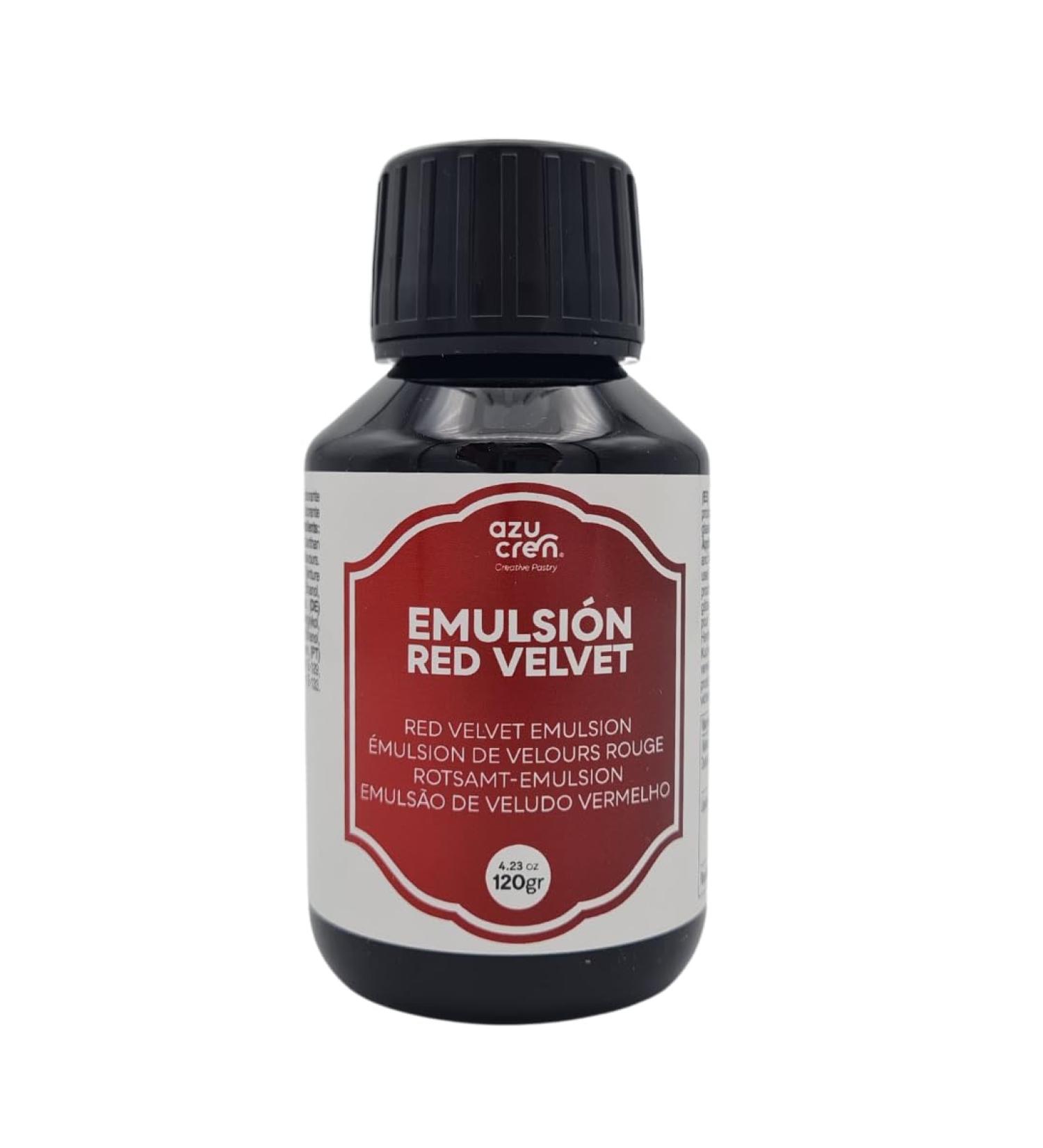 Azucren Red Velvet Emulsion Extract and Natural Flavour for Pastries Ideal for Desserts Cakes Cookies and Cupcakes 120g - Buy Online on GoSupps.com