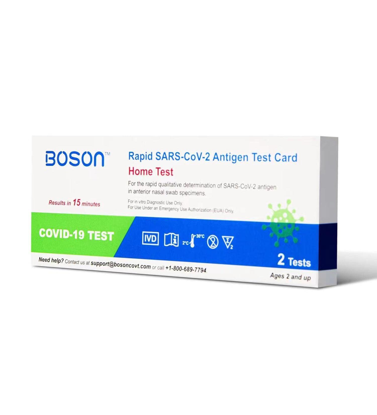 Rapid SARS-CoV-2 Antigen Test Card - FDA EUA Authorized OTC 1 Pack, 2 Tests - Results in 15 Minutes - Buy Online on GoSupps.com