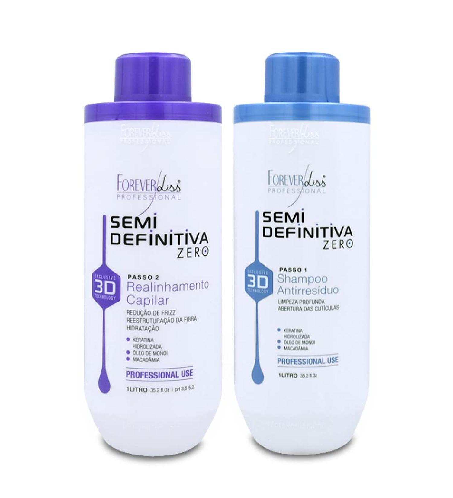 Forever Liss Semi Definitive Power 3D Formaldehyde Brush 2x1L/33. 8fl.oz - Buy Online on GoSupps.com