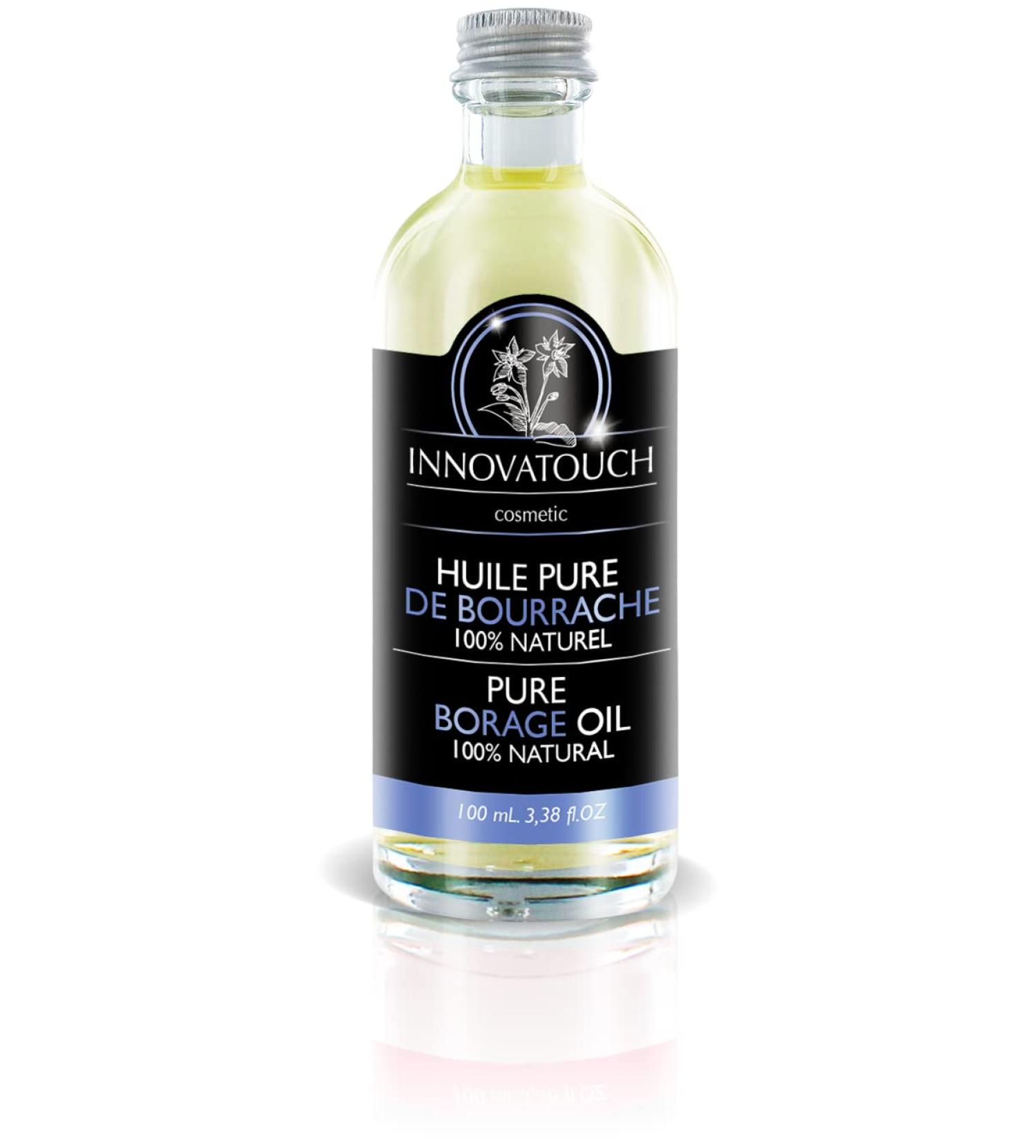Innovatouch Pure Borage Oil 100ml - Fights Dry Skin - Reduces the Appearance of Wrinkles