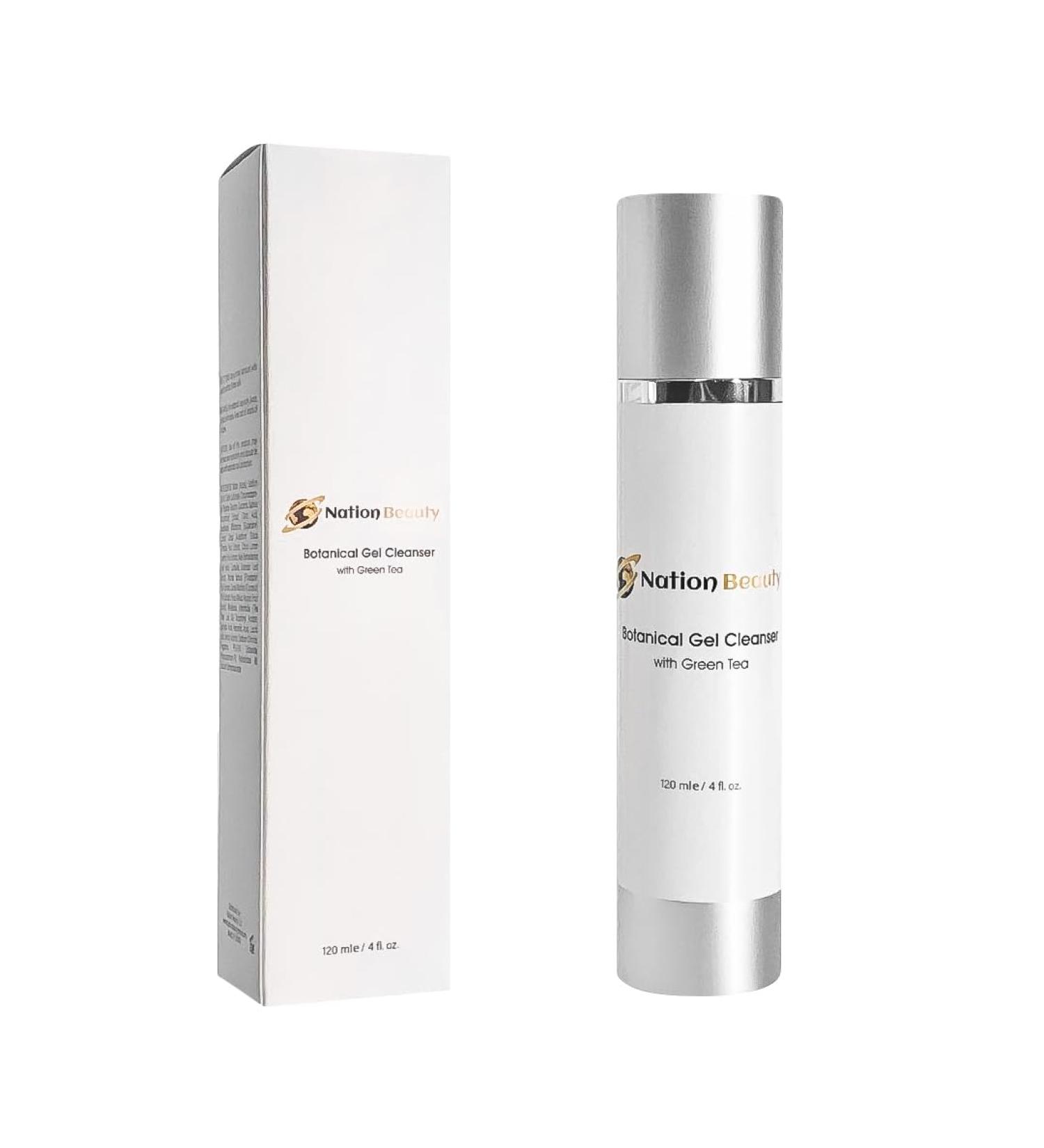 Nation Beauty Botanical Gel Cleanser with Green Tea 4 fl oz - Buy Online on GoSupps.com