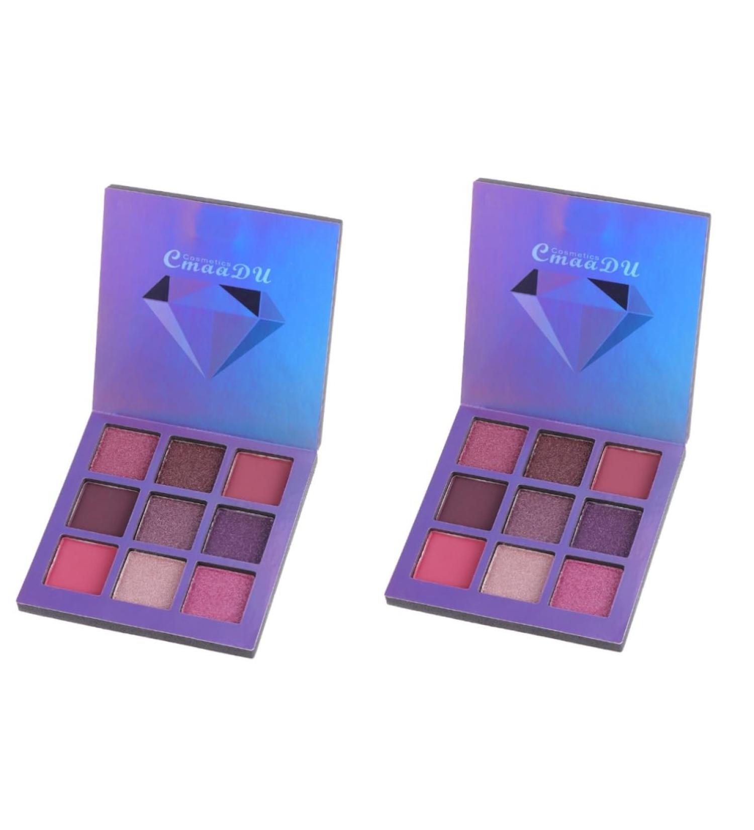 Beavorty 2pcs 9 metallic eyeshadow Glitter Eyeshadow metallic eye shadow palettes eyeshadow palette sequins 1 count (Pack of 1) Purplex2pcs - Buy Online on GoSupps.com