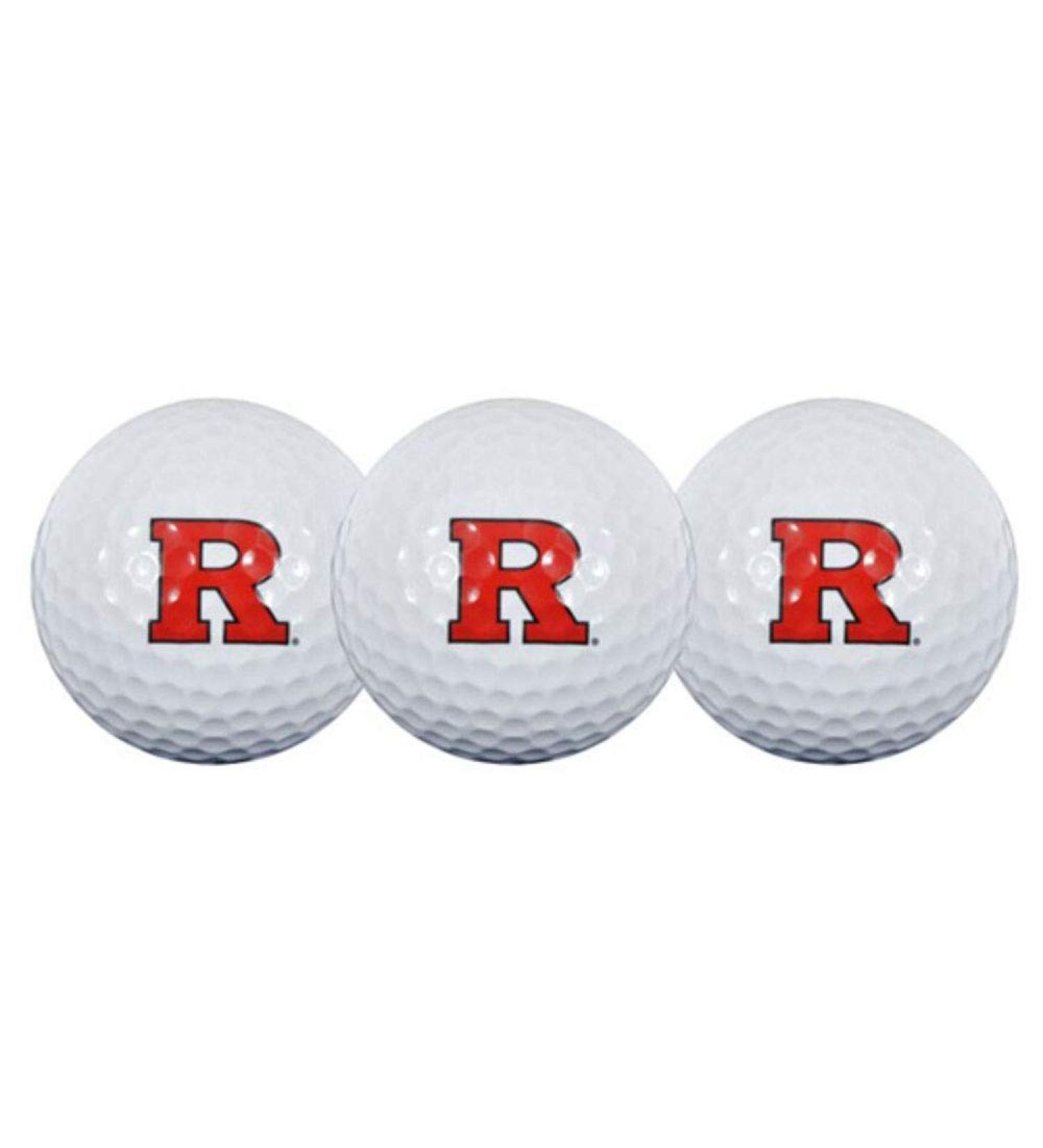 Collegiate Golf Ball Pack of 3 Rutgers Scarlet Knights