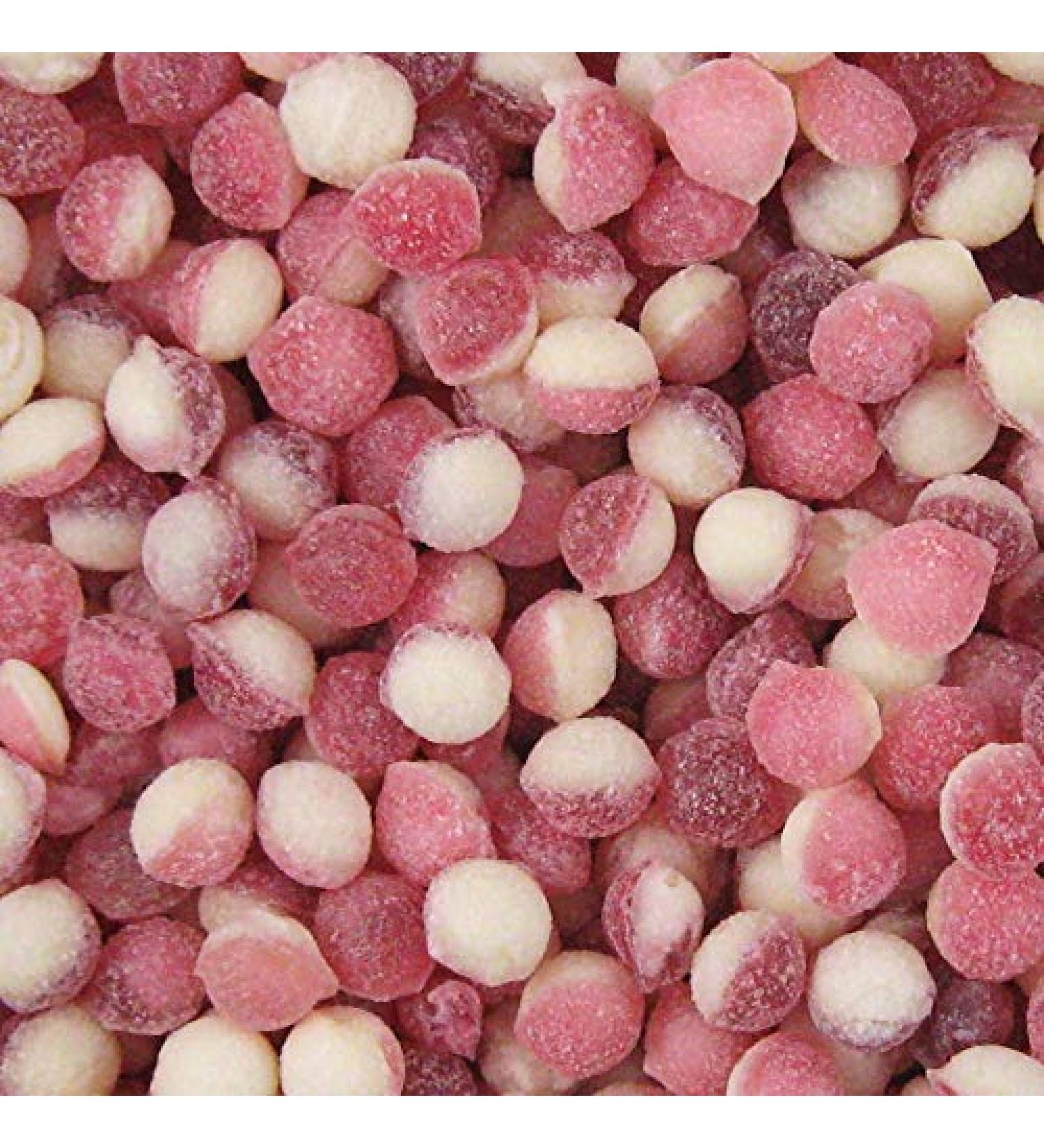 Strawberry & Cream Pips 500g Share Bag by The Gourmet Sweet Company