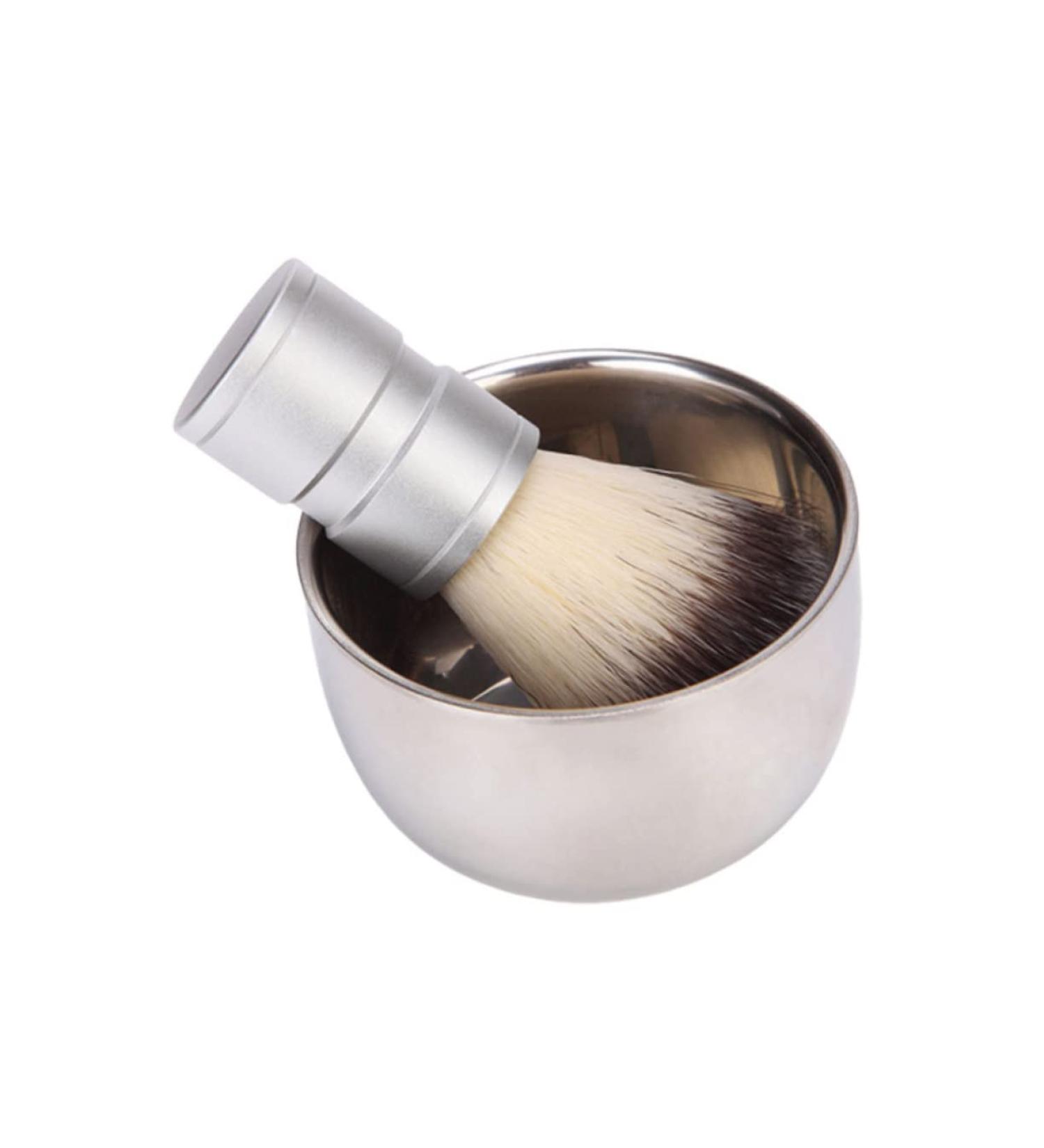 Stahad Men's Stainless Steel Hair Brush & Shaving Bowl Set | Travel Razor & Beard Brush | Perfect Birthday Gift for Him - Buy Online on GoSupps.com