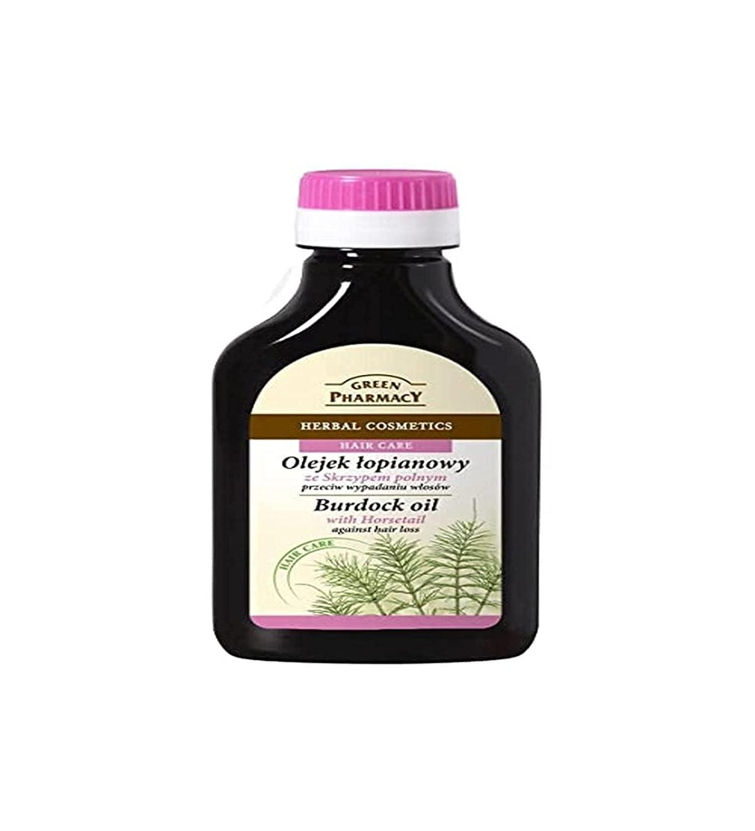 ELFA PHARM Green Pharmacy Burdock Oil with Horsetail - 100ml | Best Solution for Hair Loss | International Shipping Available - Buy Online on GoSupps.com