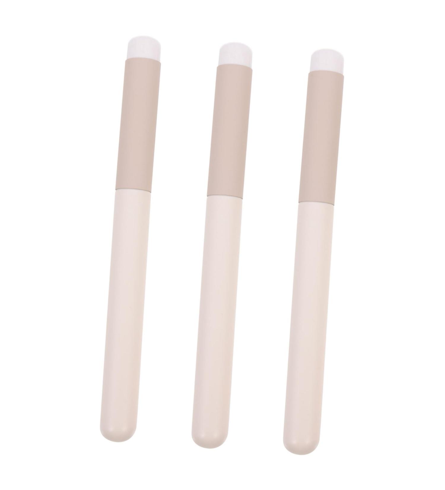 3pcs Multi-Use Makeup Brush Set - Lipstick Concealer & Smudge Brush for Women | Essential Cosmetics Tools - Buy Online on GoSupps.com