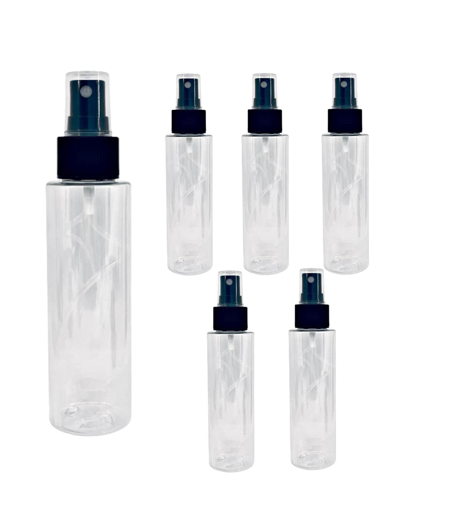 6-Piece TANGDIAABBCC 100ml Black Fine Mist Spray Bottles - Travel Atomizer Empty & Refillable - Buy Online on GoSupps.com