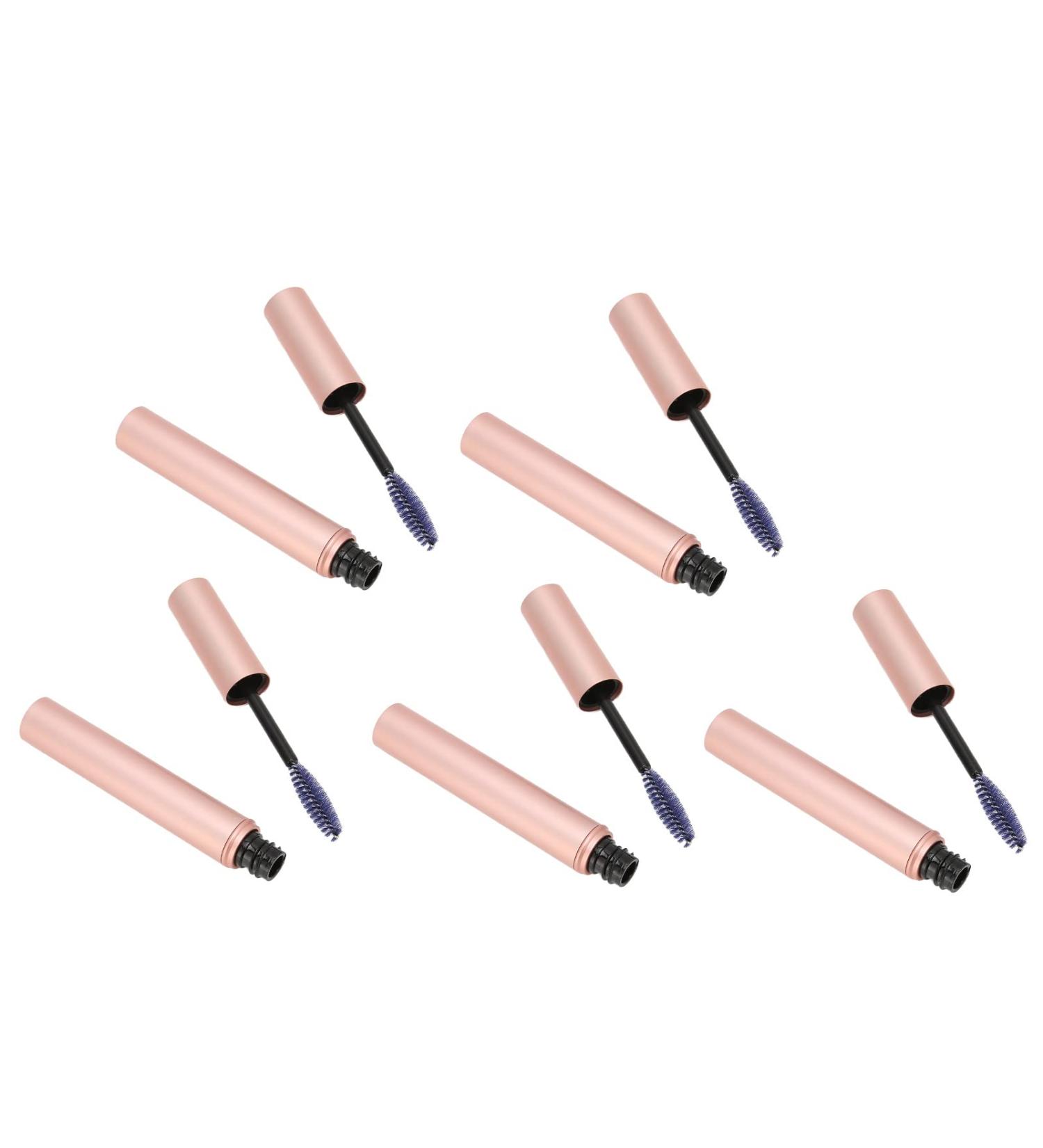 Rose Gold Metal Shell Soft Brush Empty Mascara Tube DIY for Eye Look Not Easy to Dry Multipurpose with Brow Tint 4ml Capacity - Buy Online on GoSupps.com