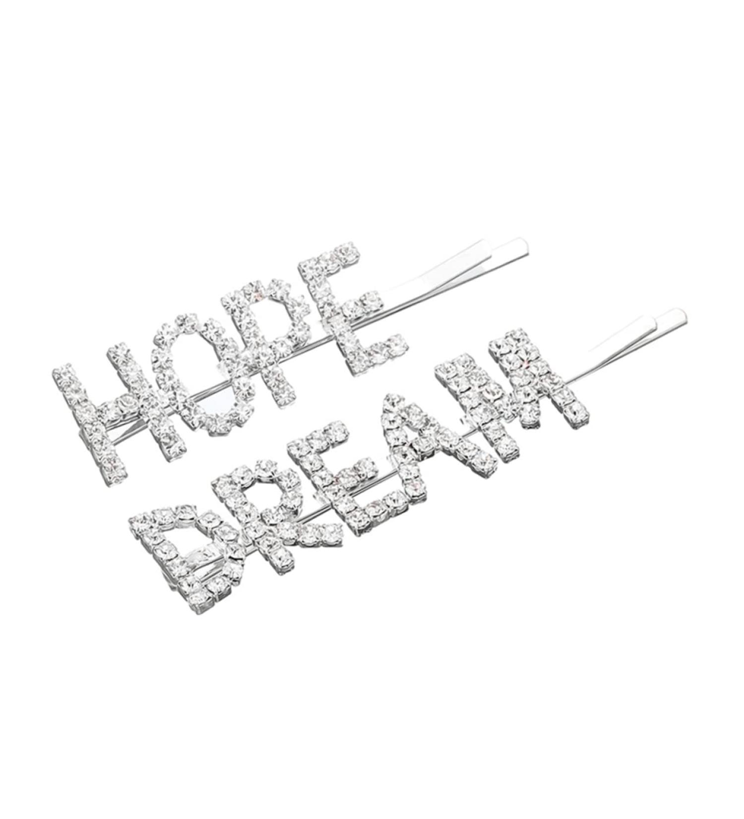 LALAFINA 1 Pair Side Clip Wedding Barrette Hair Clips with Words Hair Accessories for Women Wedding Rhinestone Headpiece Women Hair Decorations Alloy European and American Big Hairpin Miss - Buy Online on GoSupps.com