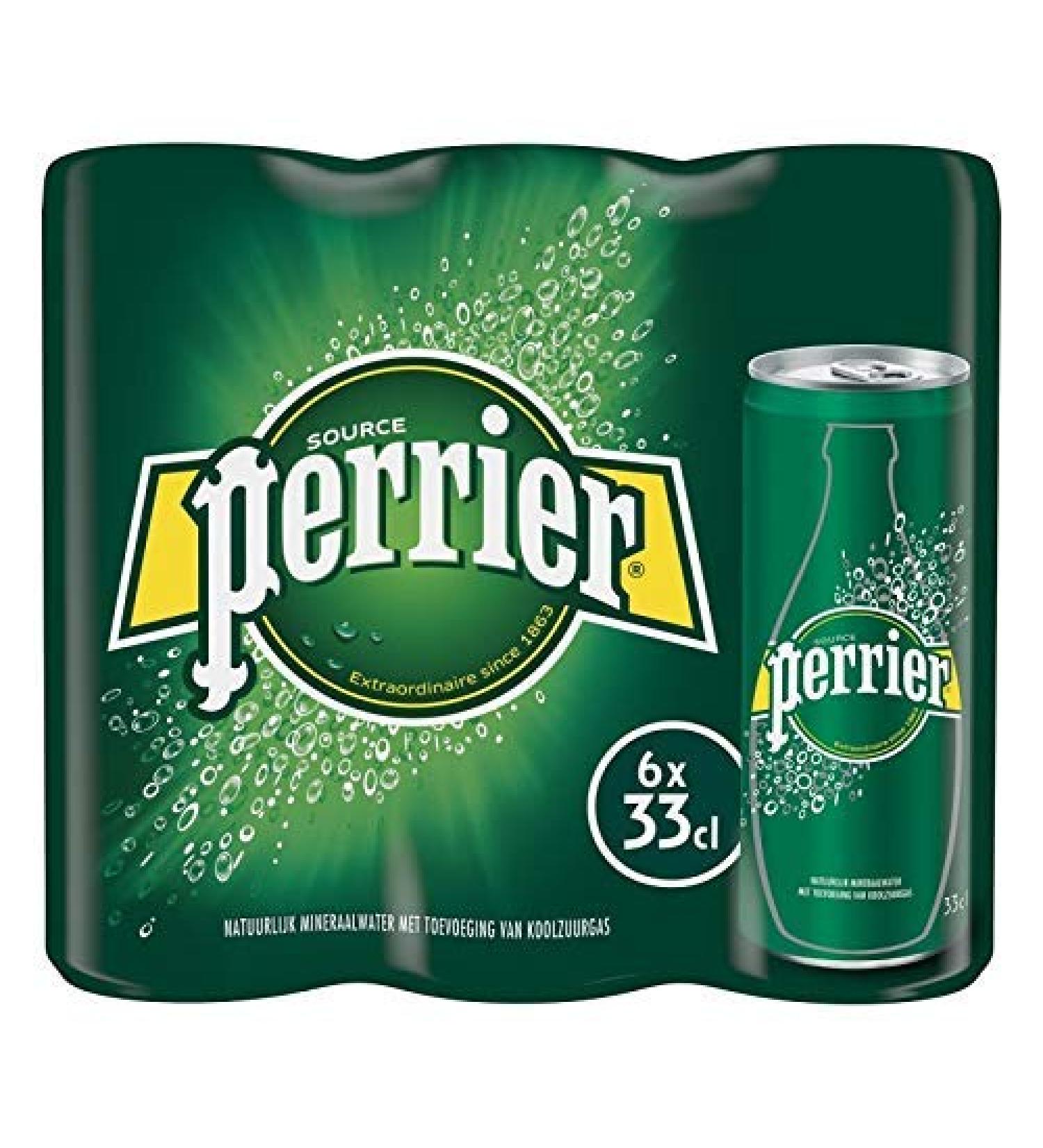 Perrier Slimcan Mineral Water 6 x 33 ml