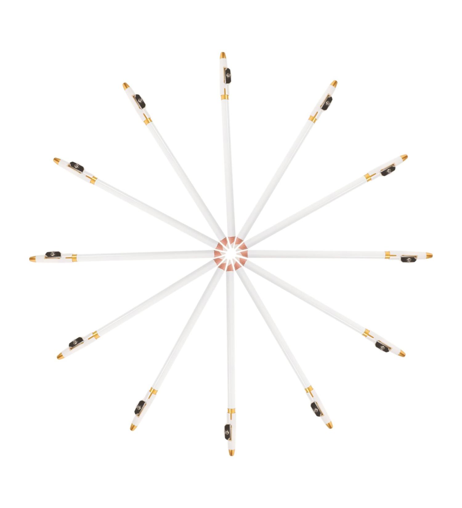 DRESSOOS 12pcs Eyebrow Pencil Sharpener Wood Brow Pencil Wood Eyebrow Pencil Women Brow Pencil White Wooden - Buy Online on GoSupps.com