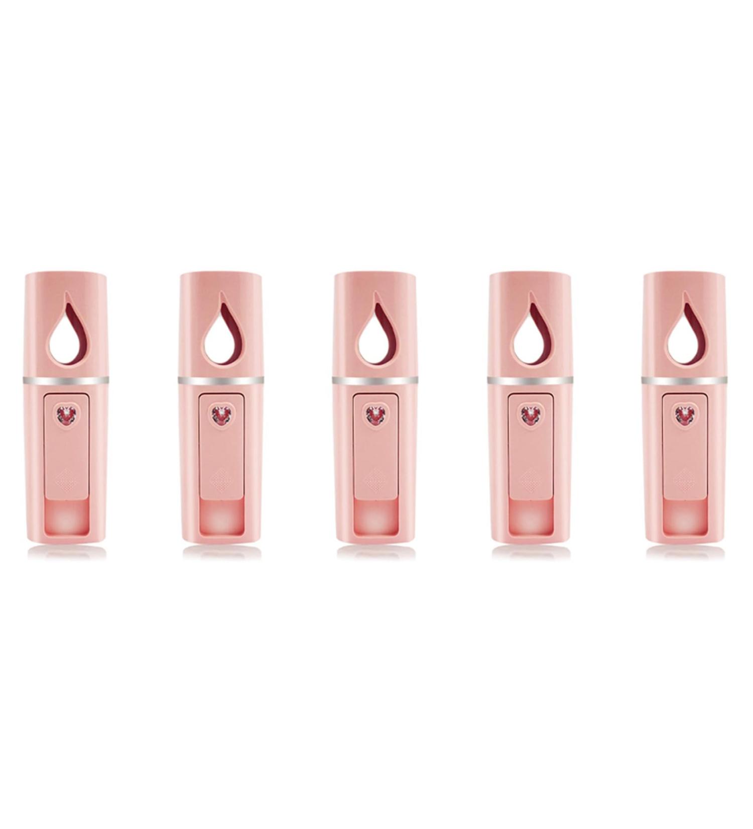 Jalzdieod 5X Portable Nano Mister Mini Steamer Atomization Eyelash Extensions with Mirror Pink - Buy Online on GoSupps.com