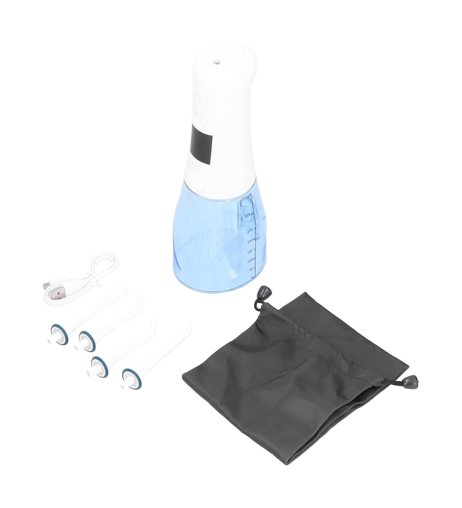Portable Rechargeable Oral Irrigator Water Teeth Cleaner - IPX7 Waterproof Flosser for Home & Travel | 350ml Water Tank - Buy Online on GoSupps.com