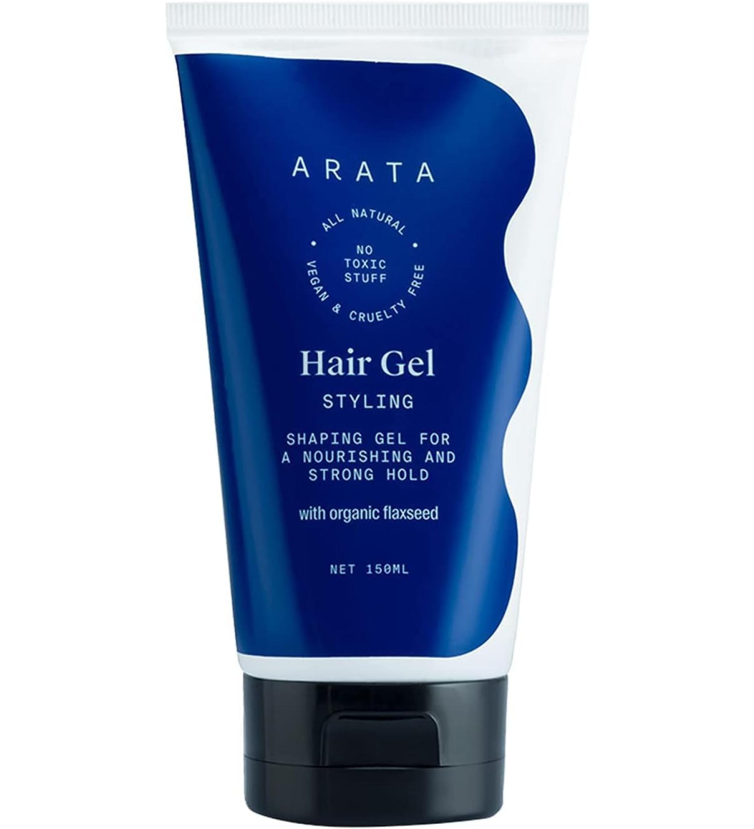 Arat'a Styling Hair Gel (150 ML) | For All Hair Types | Tames Flyaways | Adds Strong Hold And Definition | Creates Slicked-Back Looks Adds Texture with Organic Flaxseeds | 150 ML - Buy Online on GoSupps.com