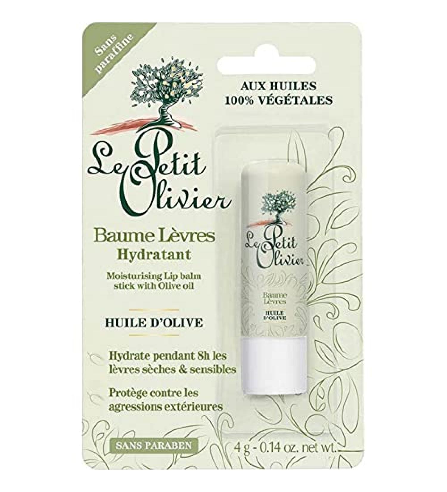 Le Petit Olivier Moisturizing Lip Balm Olive Oil Paraben Free 4g (pack of 3)