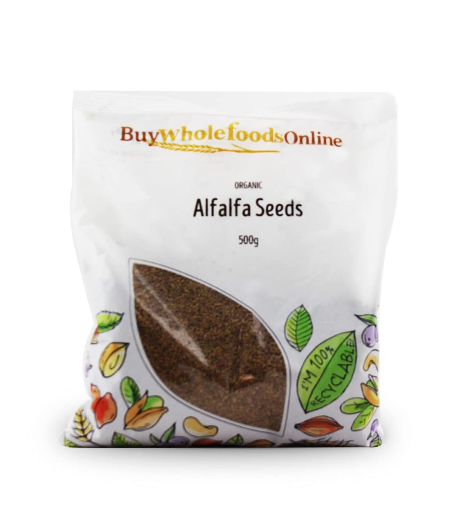 Organic Alfalfa Seeds for Sprouting 500g (BWFO)