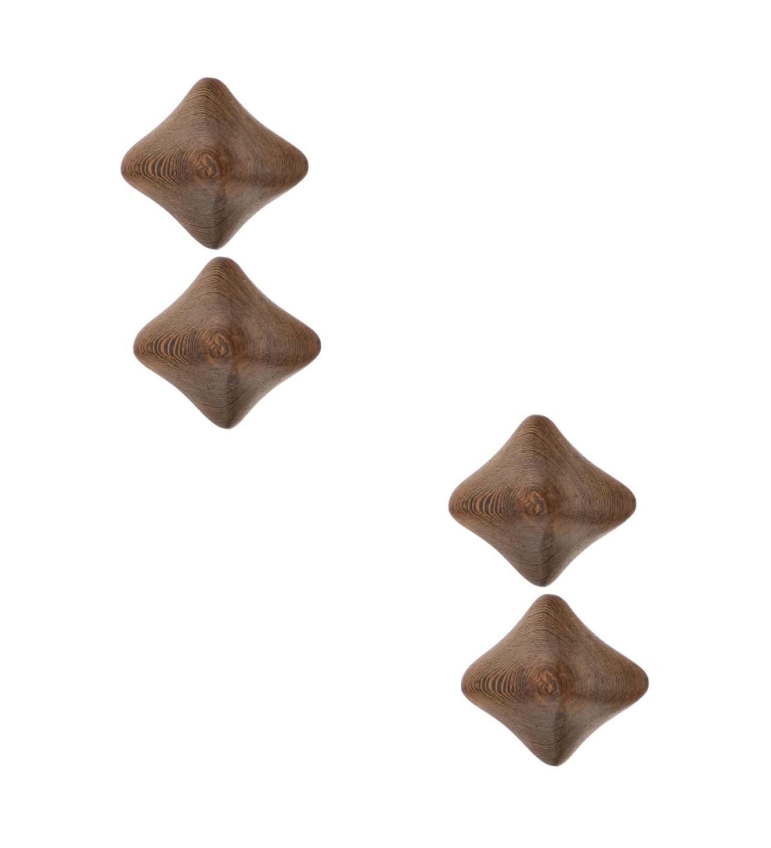 Shop Partykindom 4-Piece Wenge Health Ball Set | Massage Roller & Rehabilitation Toys - Stress Relief & Reflexology - Buy Online on GoSupps.com