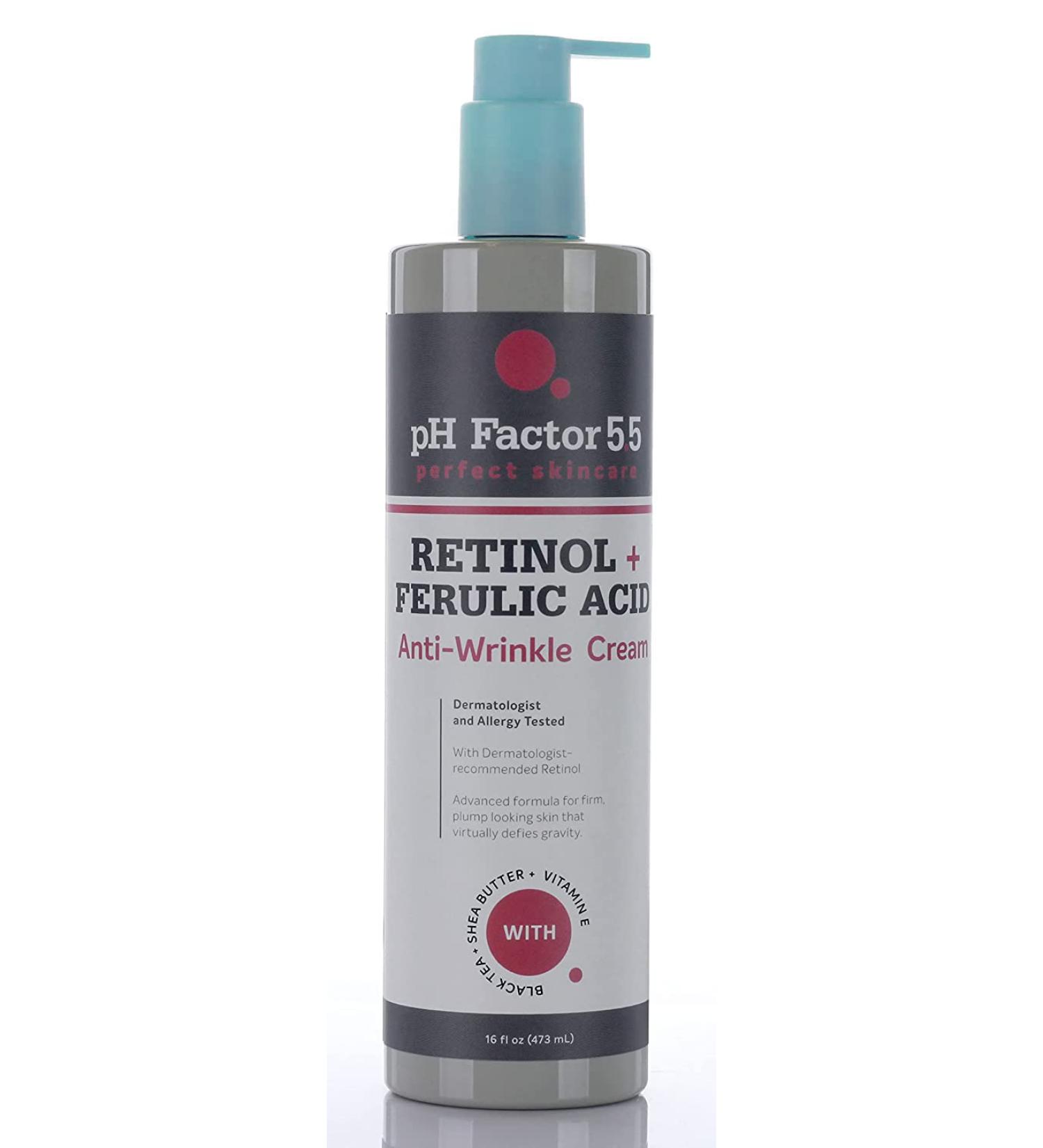 PH Factor 5.5 Clinical Retinol Moisture Cream for Face, Body & Hands - Anti Aging & Wrinkle Cream - 16 Fl Oz - Made in USA - Buy Online on GoSupps.com