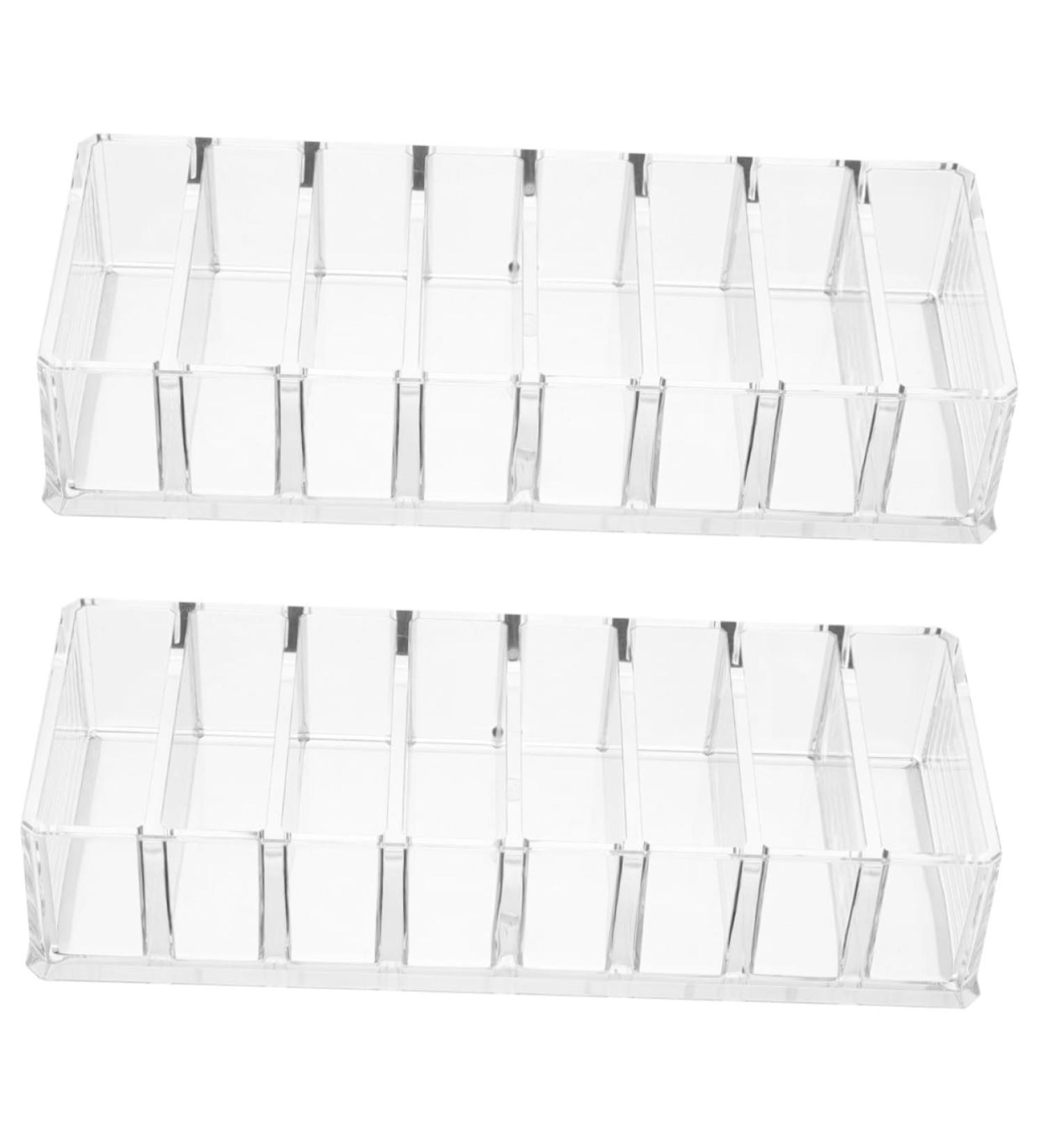Beavorty 2 Pcs 8 Acrylic Makeup Rack Acrylic Display Risers Beauty Care Holder Nail Polish Lipstick - Buy Online on GoSupps.com