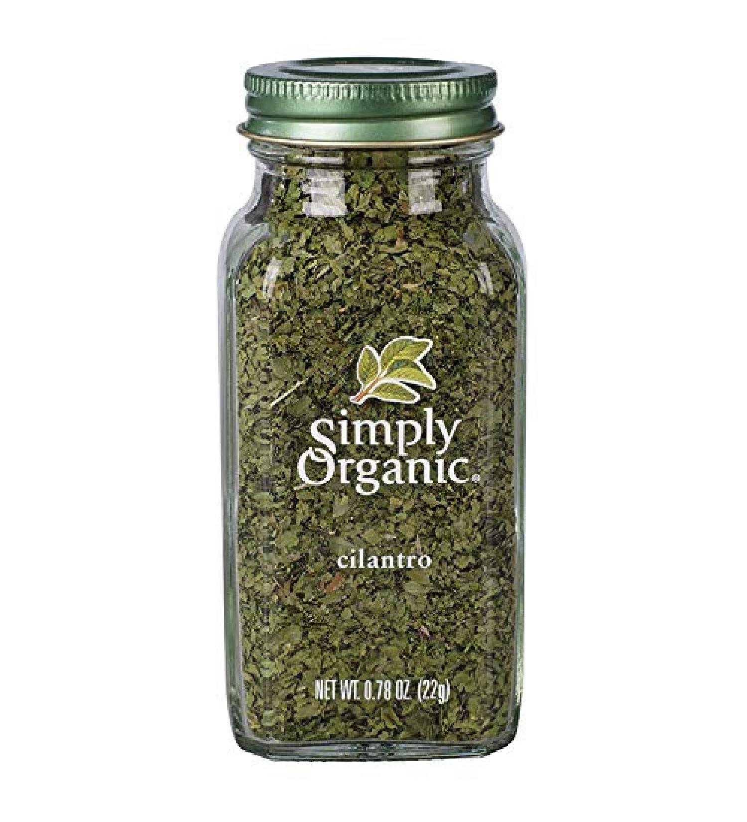 Simply Organic Cilantro Leaf - Certified Organic Cut & Sifted 0.78 oz - Buy Online on GoSupps.com