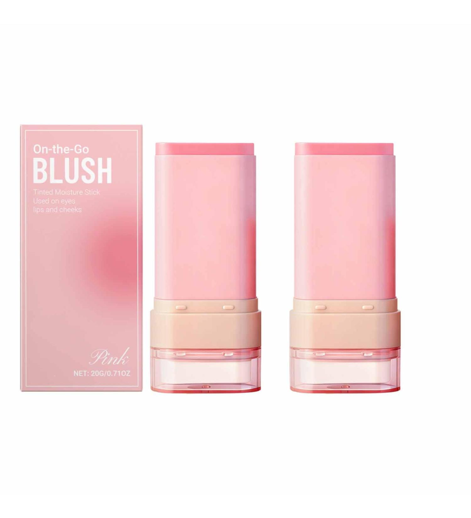  FUYOULILO 2-in-1 Blush Stick Multi-Use Shade for Cheeks and Lips Buildable for Eyes and Face Long-Lasting Hydration (2) - Buy Online on GoSupps.com
